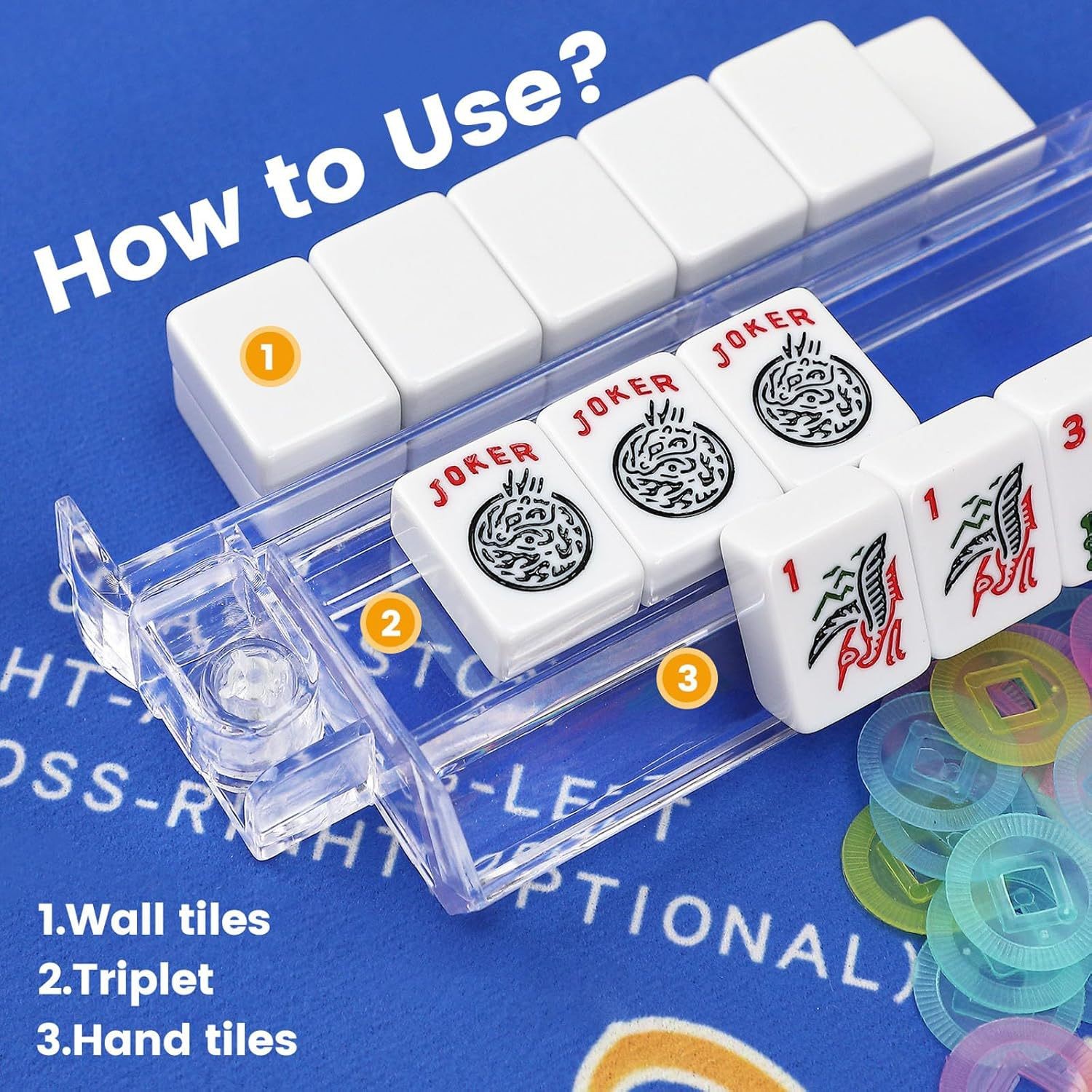 Mahjong ruler thickened 18 inch mahjong three-in-one card ruler