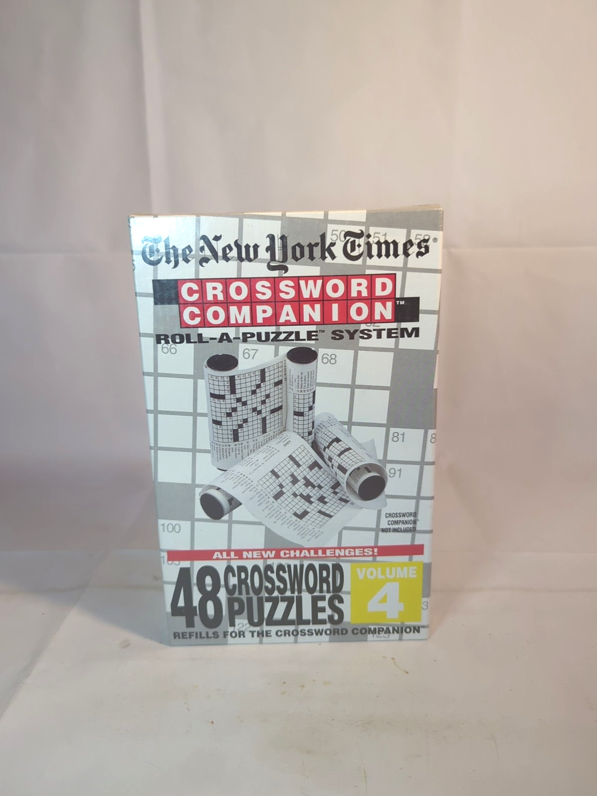 New Sealed The New York Times Crossword Companion Roll-A-Puzzle System 48