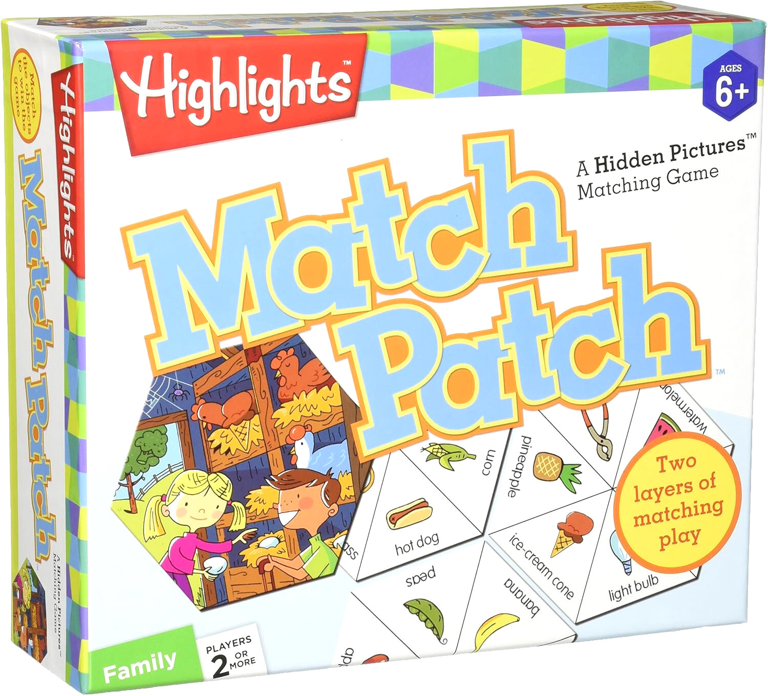 Childrens Highlights Match Patch Matching Game Hidden Pictures Learning Tool NEW