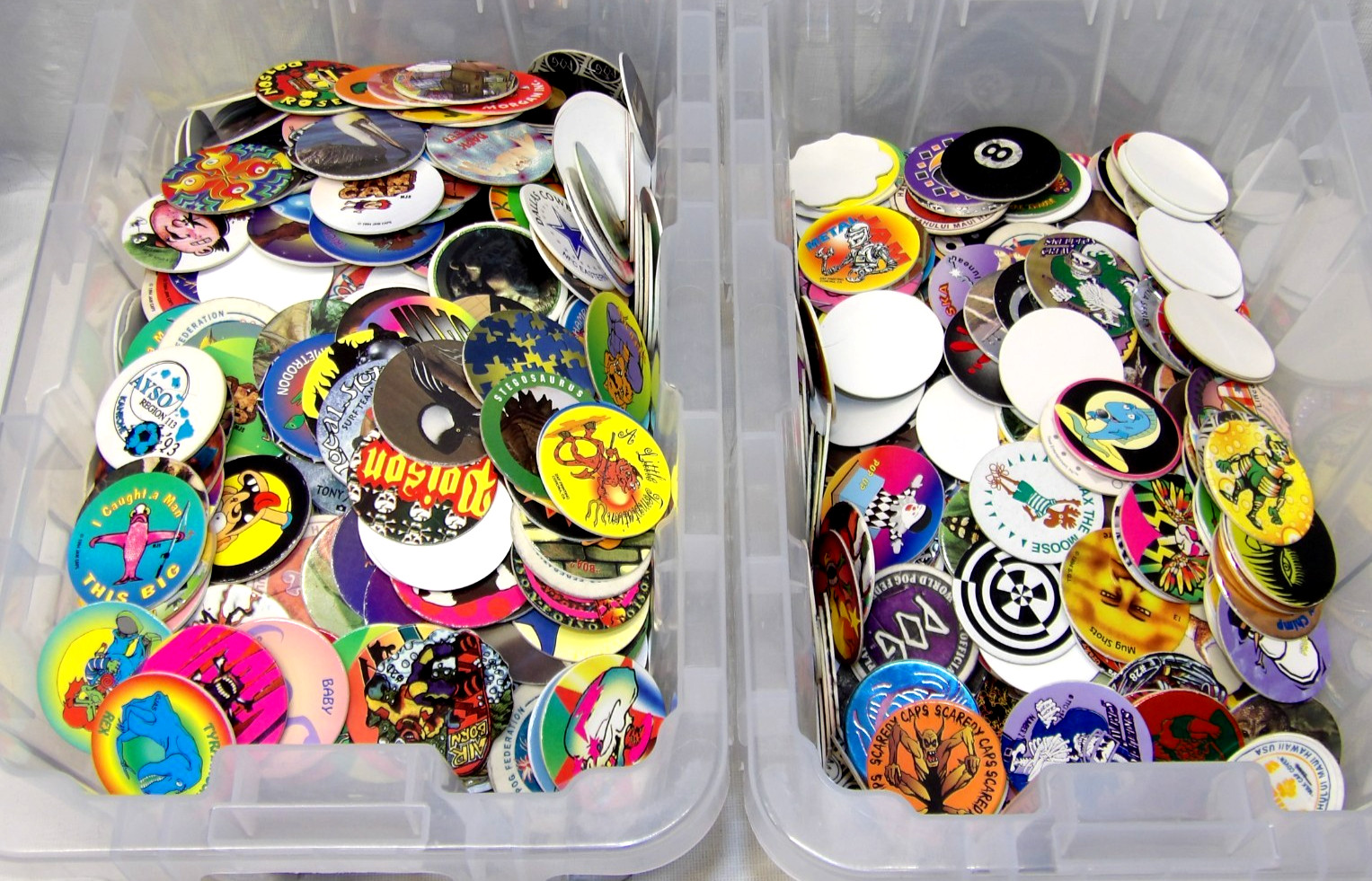 Pogs!!• 100 Pogs & 2 Plastic Slammers!• FREE SHIPPING!• See Pics & Description!•
