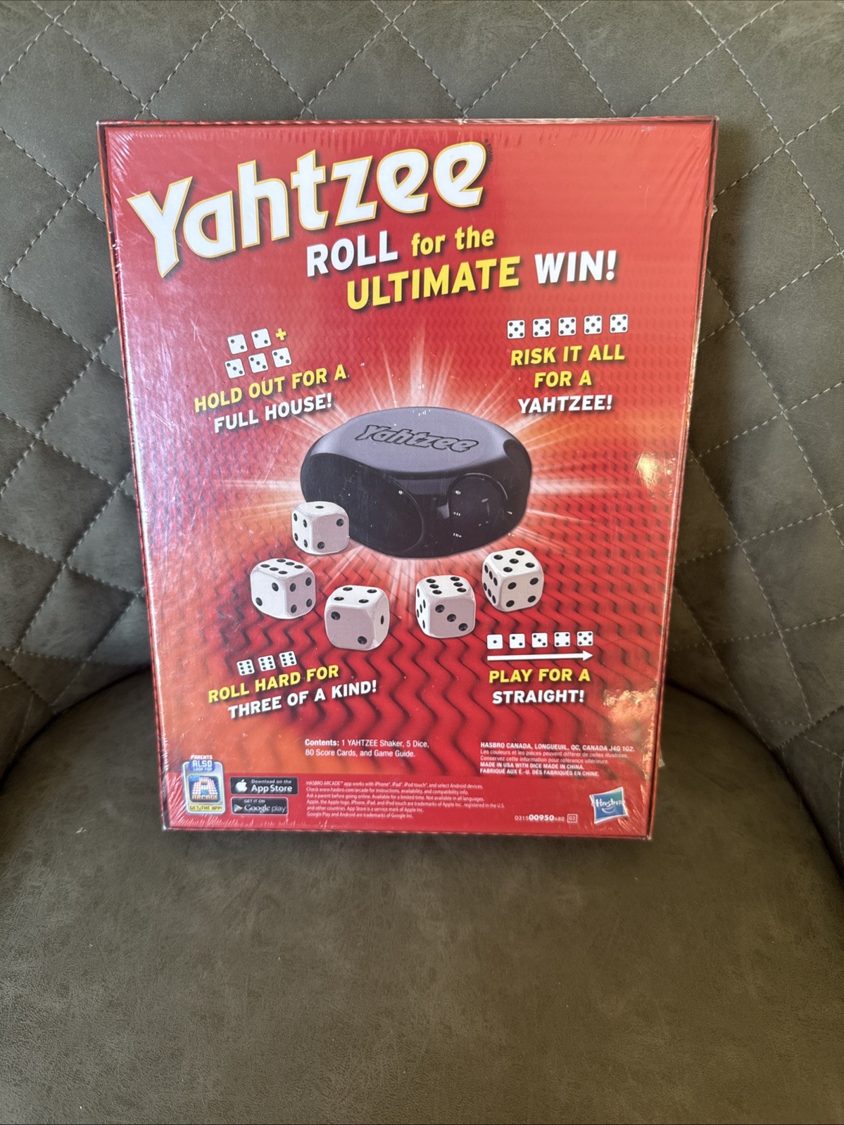 Hasbro Yahtzee Game, Sealed in Box. Sealed Board Game