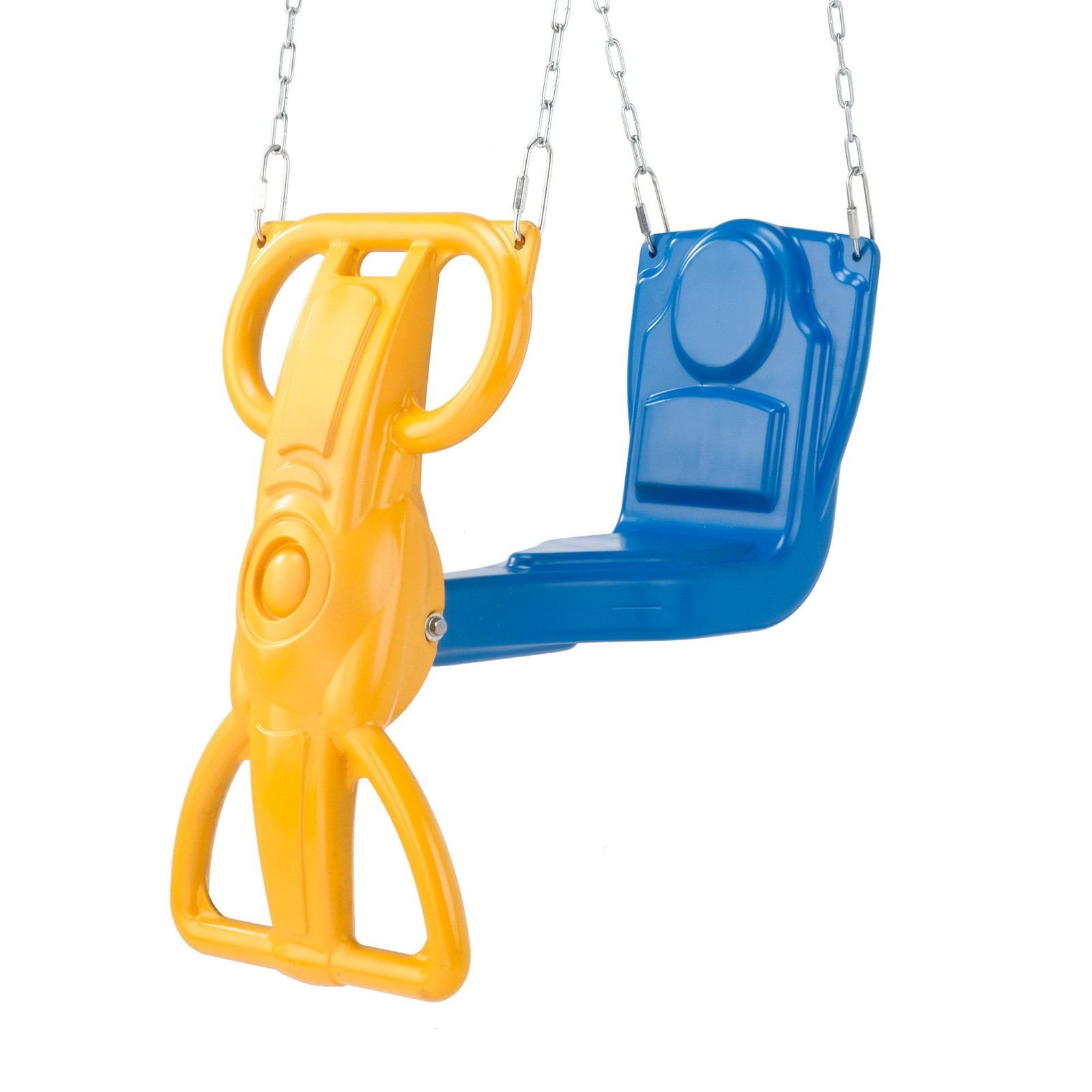 Glider Swing Wind Rider 72 H x 14 W 25 L Yellow Blue WS 4693 Swing-N-Slide