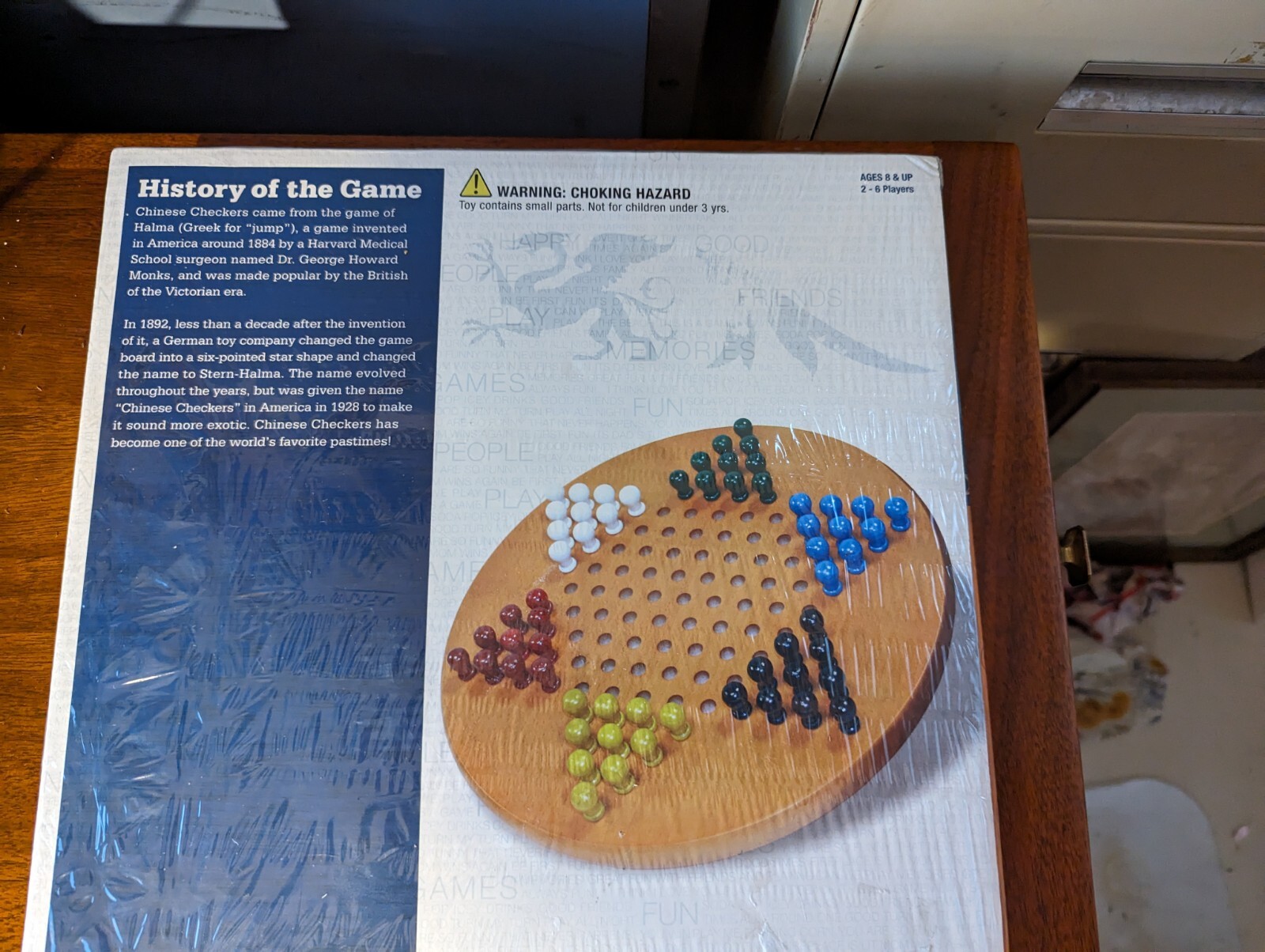 WE Games Solid Wood Chinese Checkers with Wooden Pegs – 11.5 inch Diameter