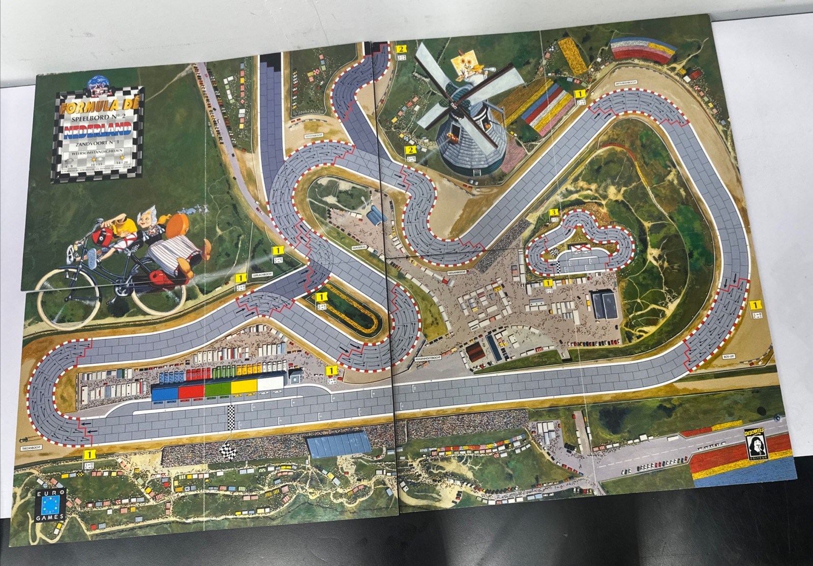 FORMULA DE Map Track Base Game Boards MONACO/ZANDVOORT #1 Nederland Circuits 1/2