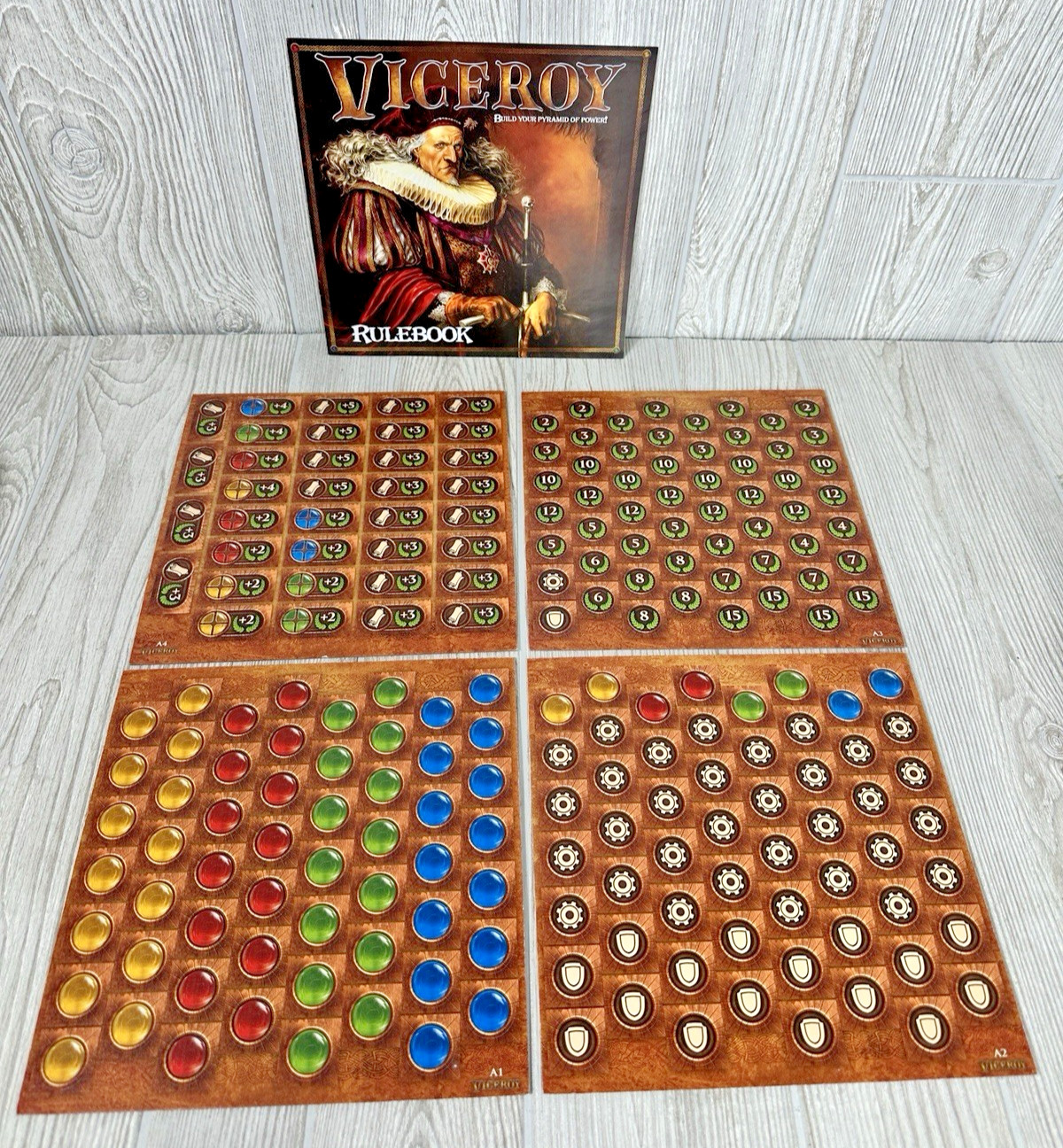 Viceroy Board Game Hobby World Unpunched Cards Sealed Cards Strategy COMPLETE