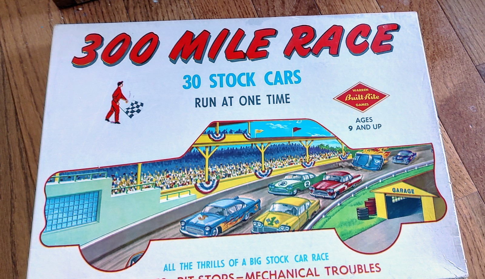 300 Mile Race Board Game No. 860 Warren Built Rite Games USA
