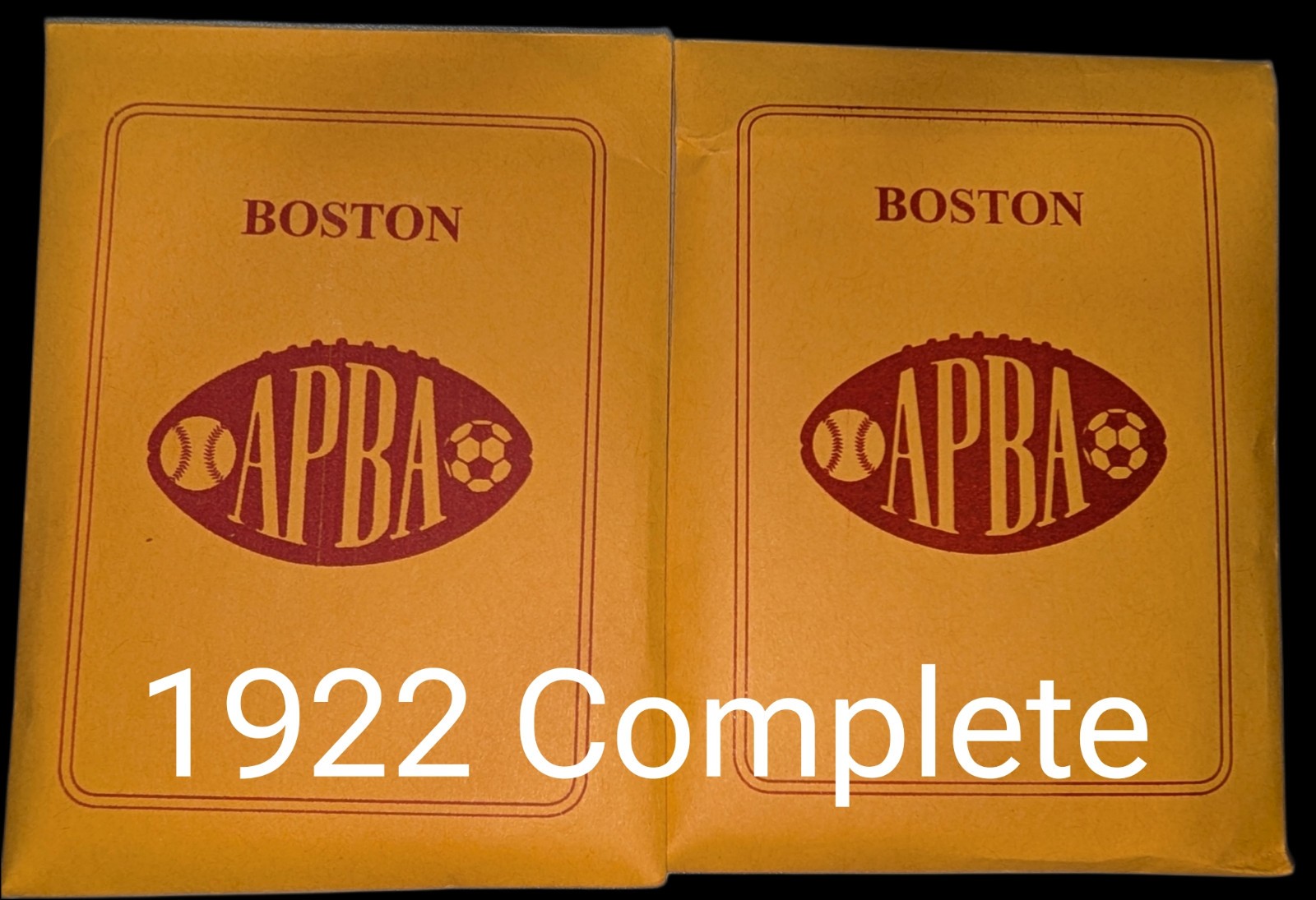 APBA Baseball Cards 1922 Season Complete