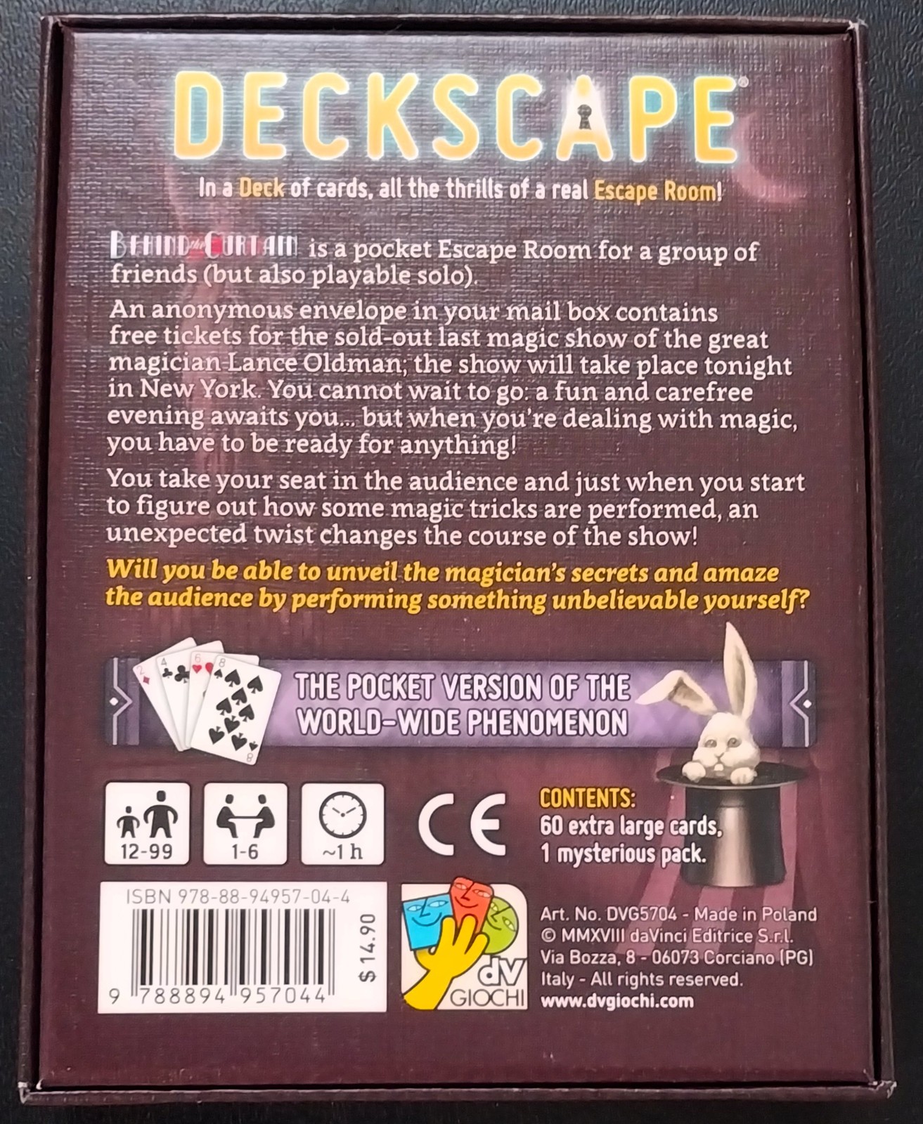 Bundle: 7 Deckscape Pocket Escape Room Puzzle Games — Tokyo Blackout + 6 More!