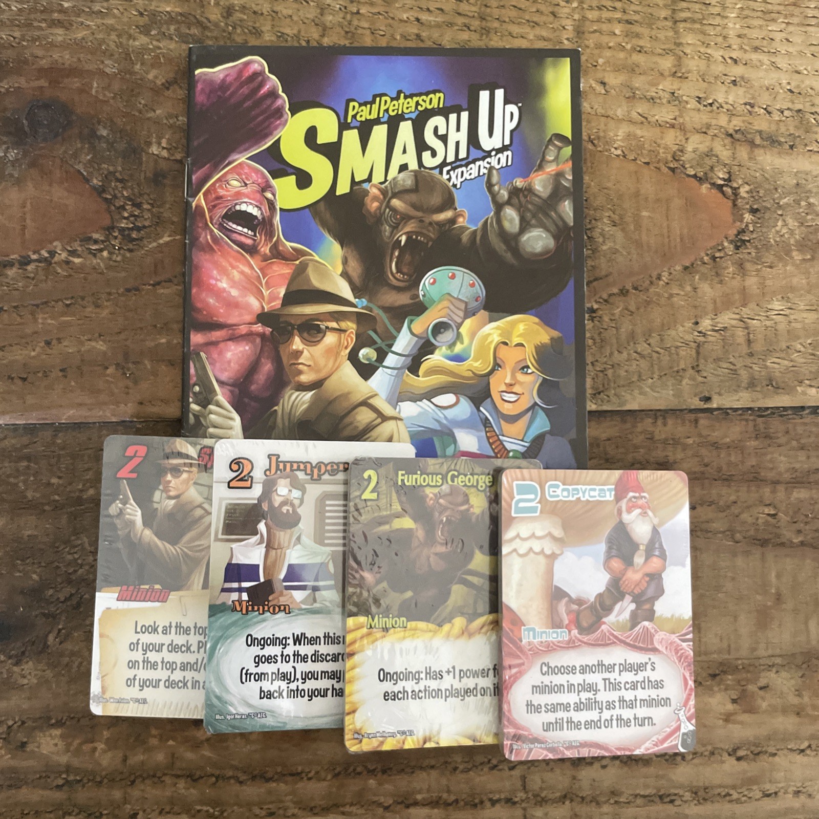 Smash Up Board Game + 2 Expansions – 16 Total Decks Excellent Condition Complete