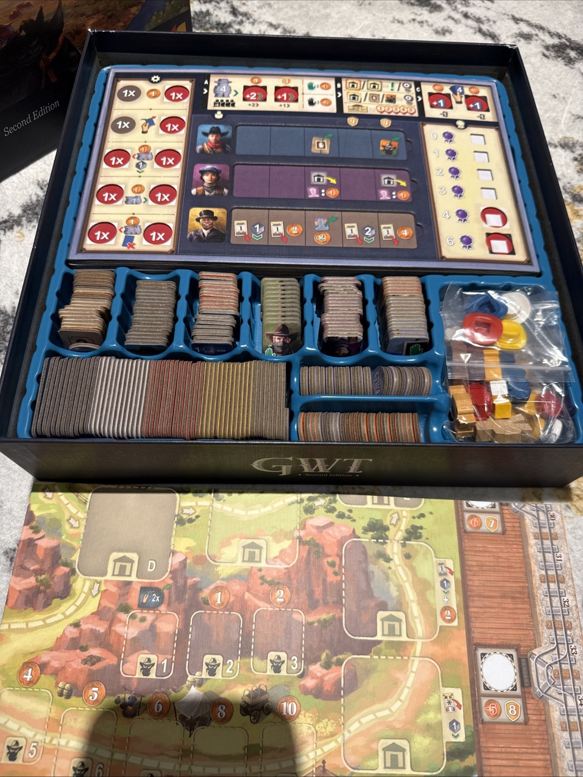 Lookout Games Great Western Trail Second Edition Board Game Solo Play Customiza…