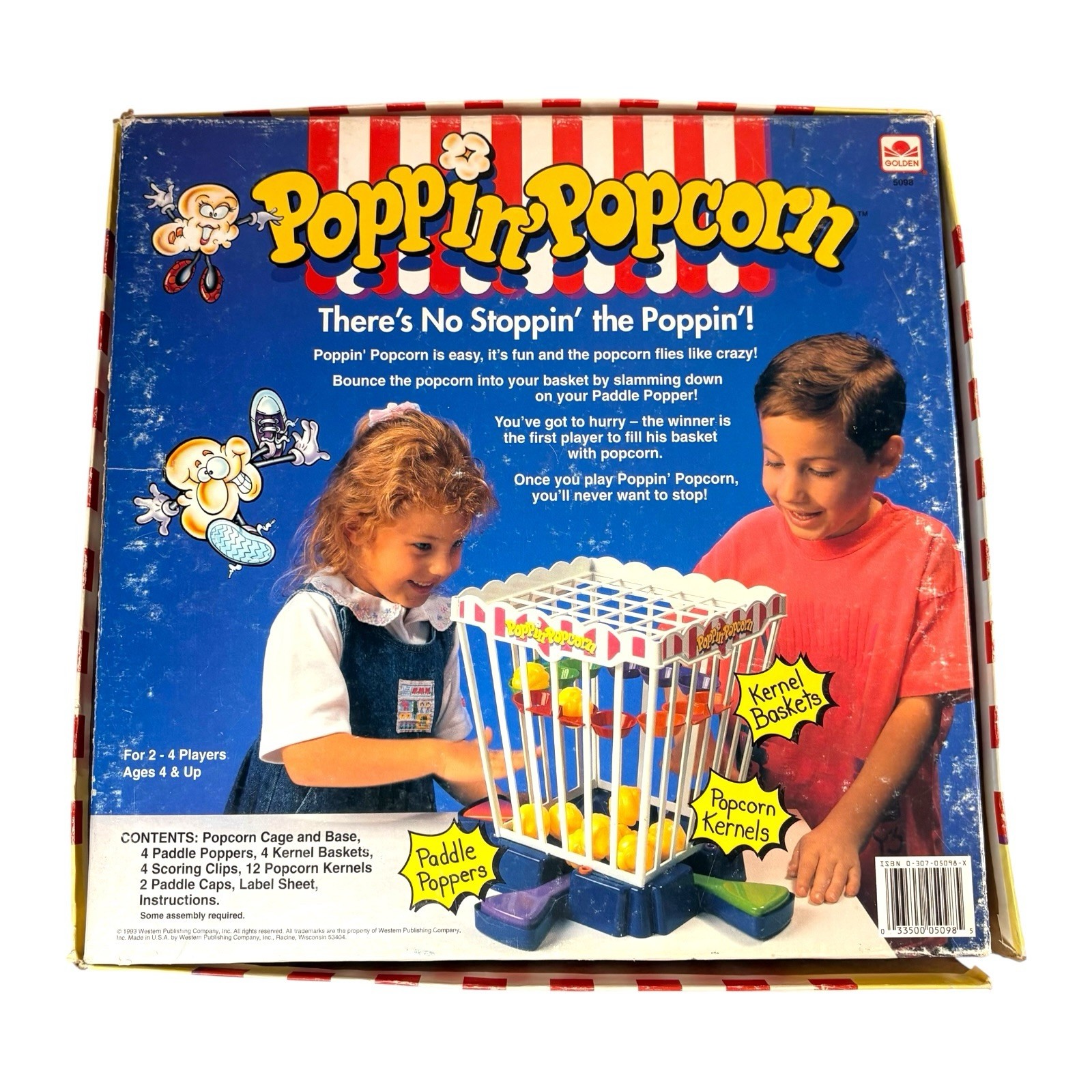 RARE “Poppin’ Popcorn” Game 1993 Vintage Golden Children Family Circus 90s HTF