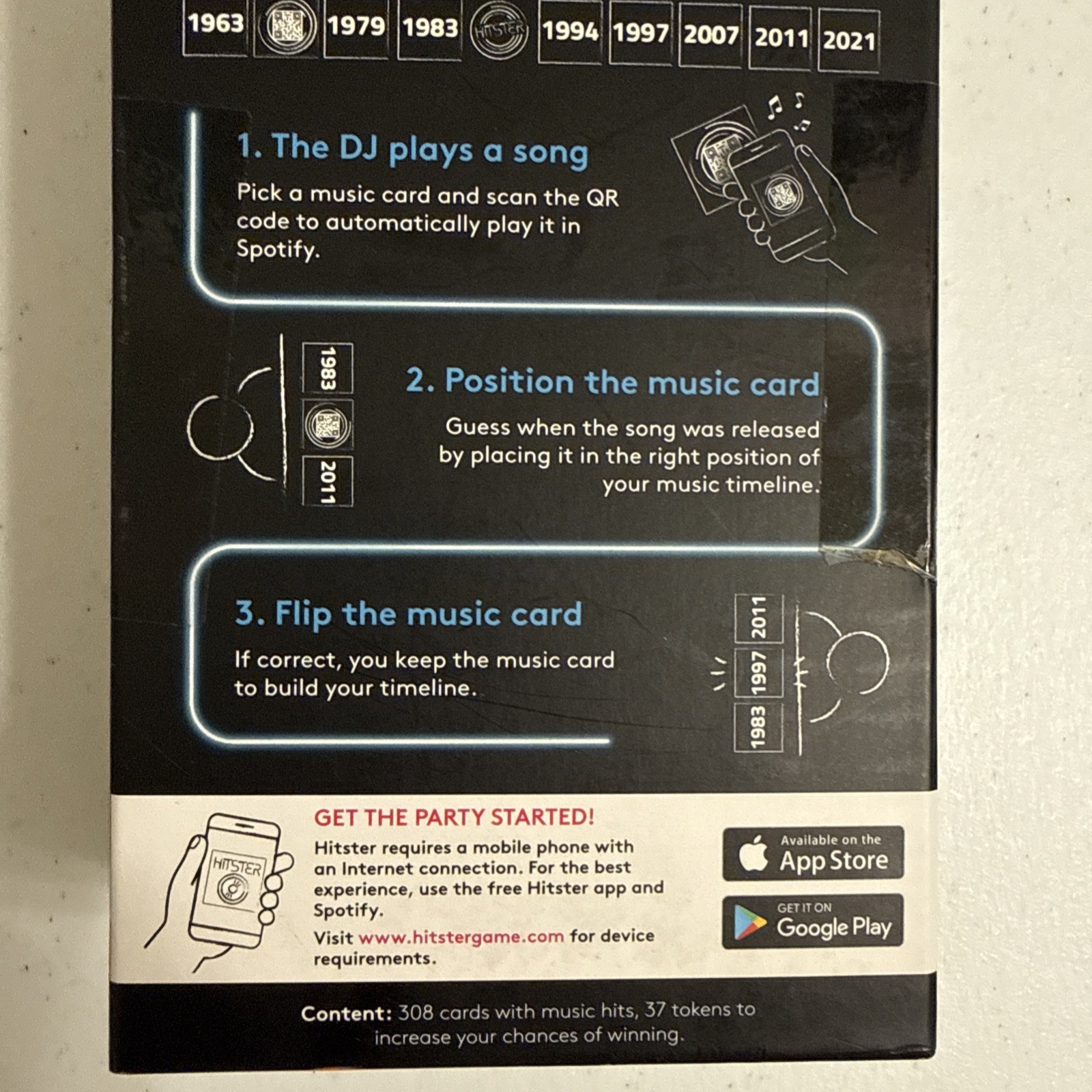 Jumbo Hitster – The Music Fun Party Quiz Card Game, 2-10 Players – Brand New