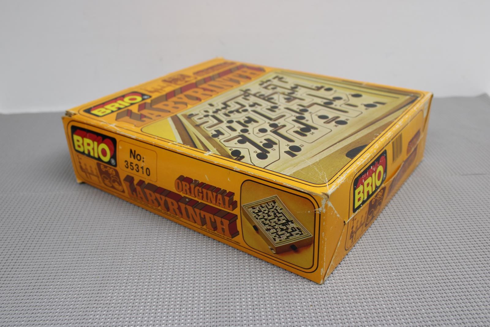 Brio Original Labyrinth Wooden Vintage Maze Roller Ball Game Sweden #35310