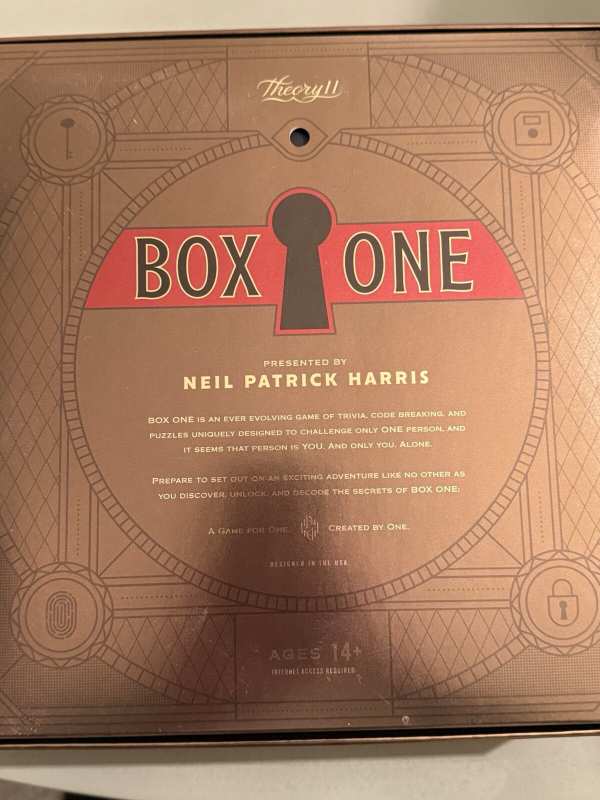 BoxONE by Neil Patrick Harris Strategy Game ** Open Box**