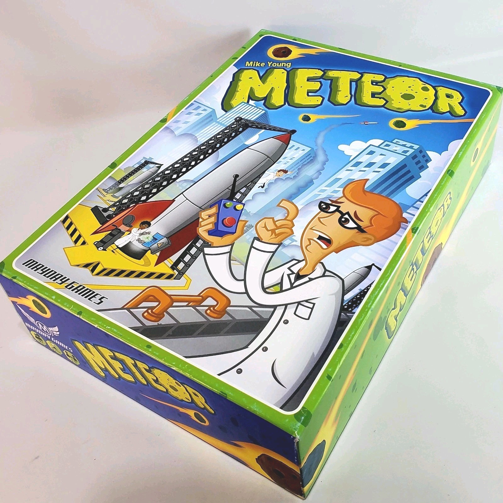 METEOR Family Cooperative Build to Save the Earth Racing Board Game