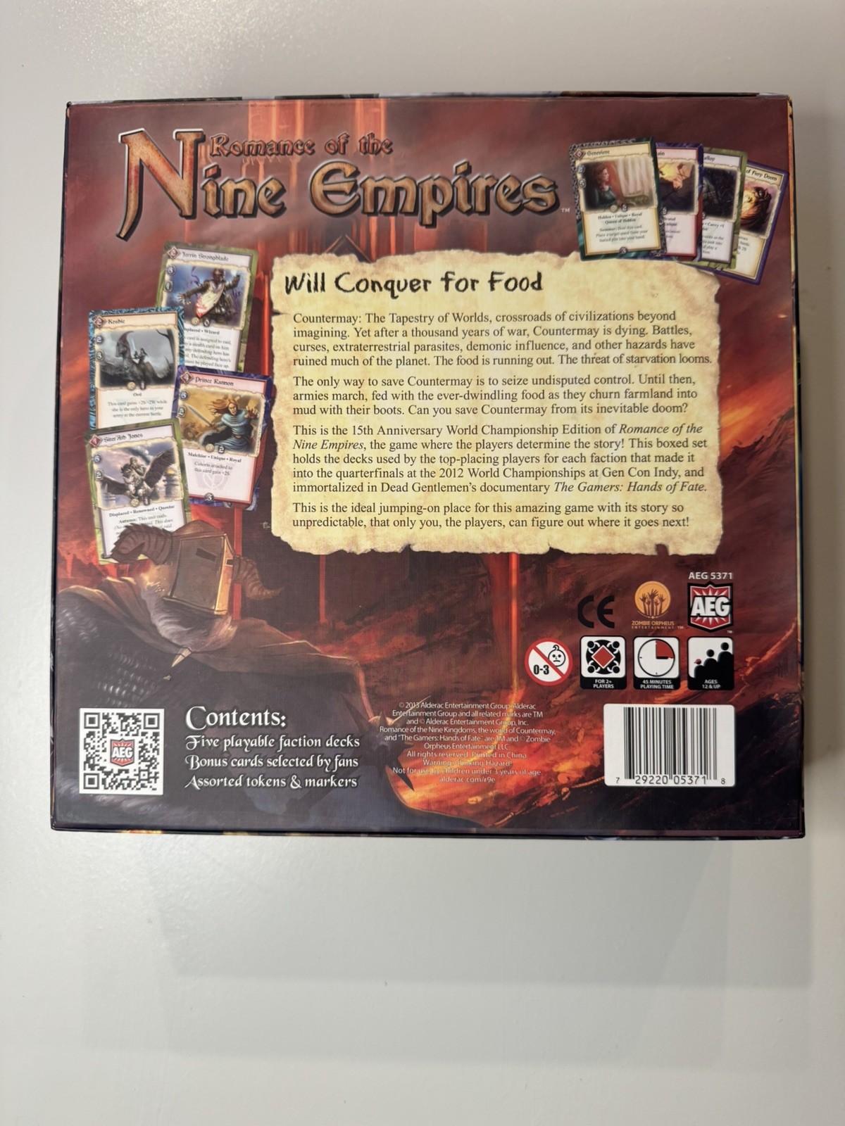 Romance of the Nine Empires (15th Anniversary World Championship card game AEG