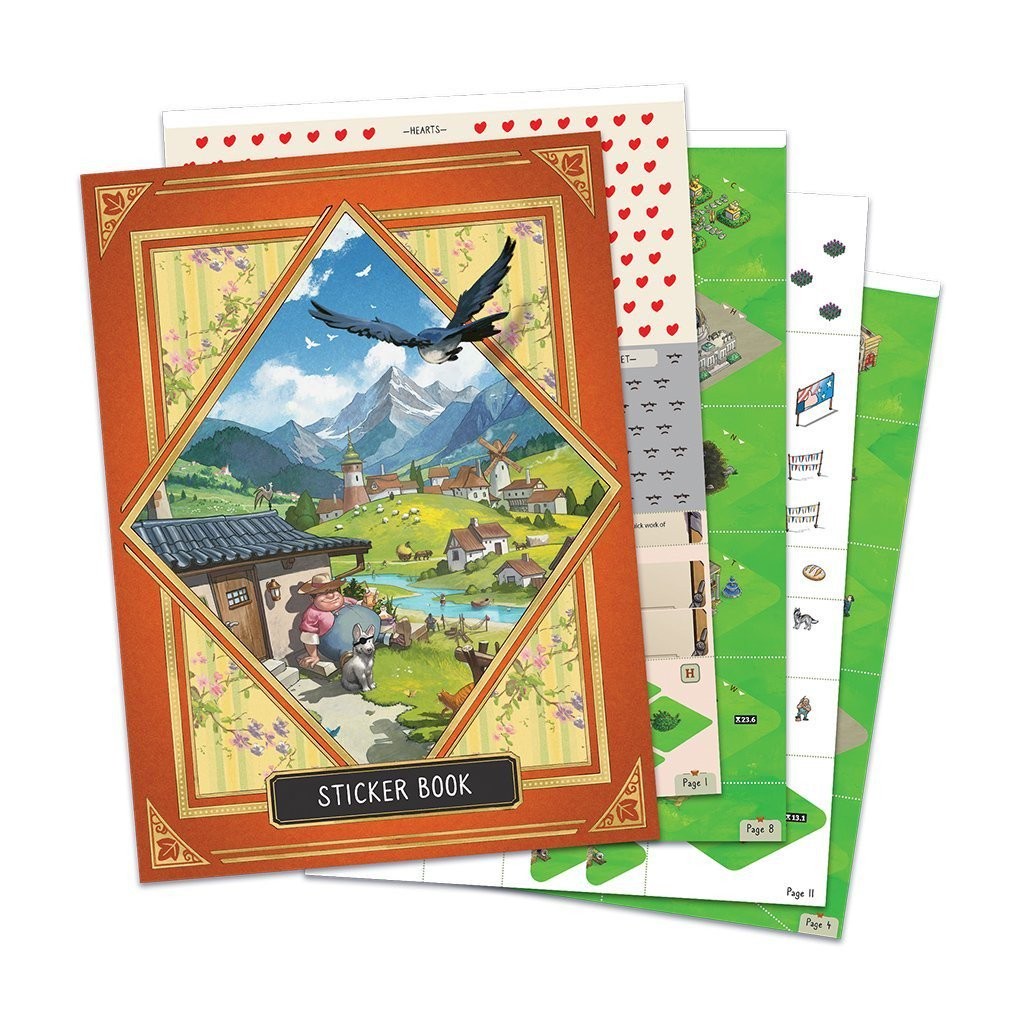 Cozy Stickerville Board Game