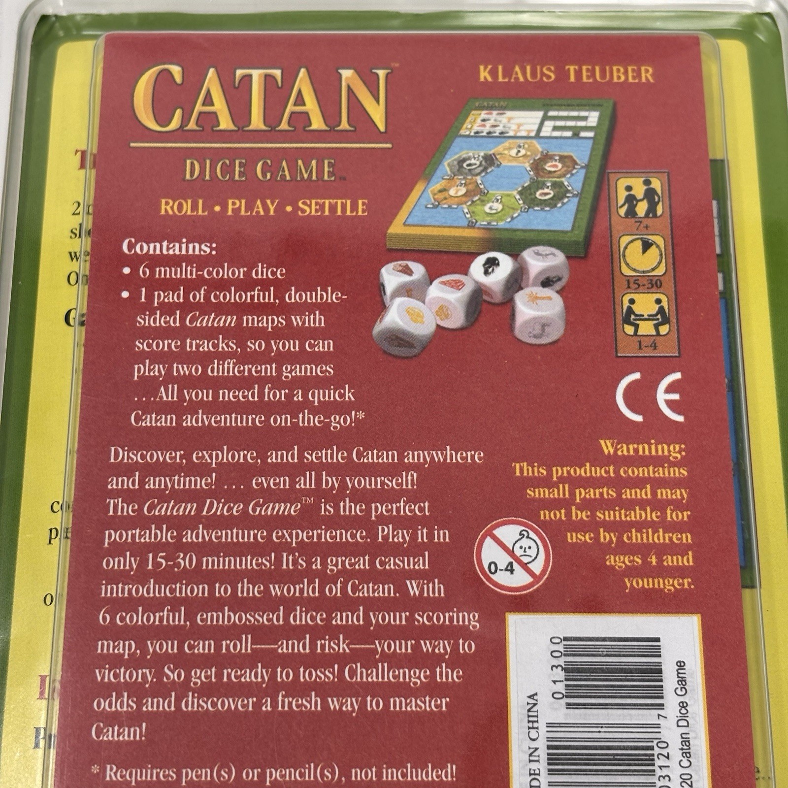 Catan Dice Game By Klaus Teuber’s 3120 Brand New Open Box Settlers Of Catan