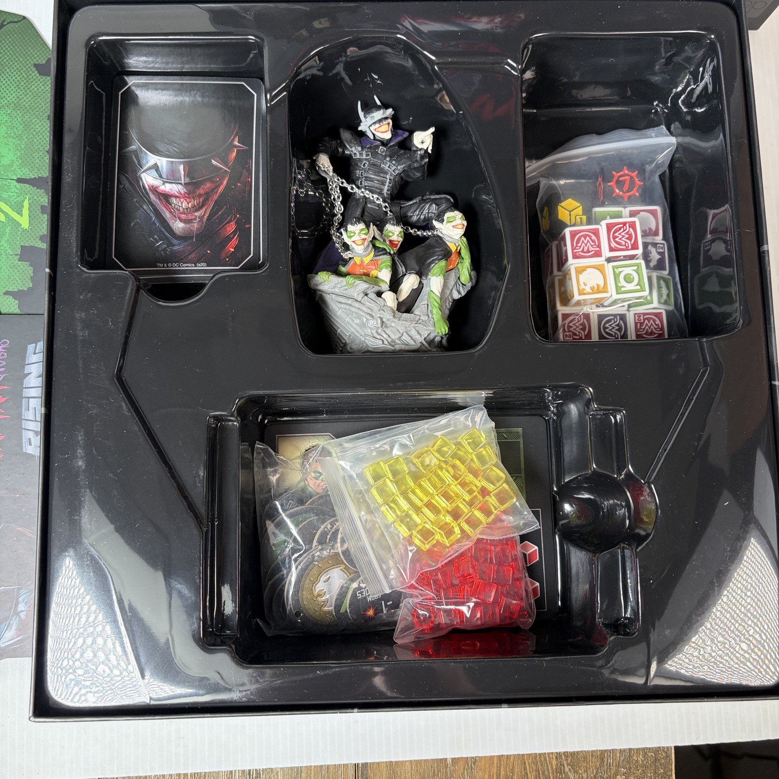 The Batman Who Laughs Rising Board Game DC Comics Cooperative w/ Figures