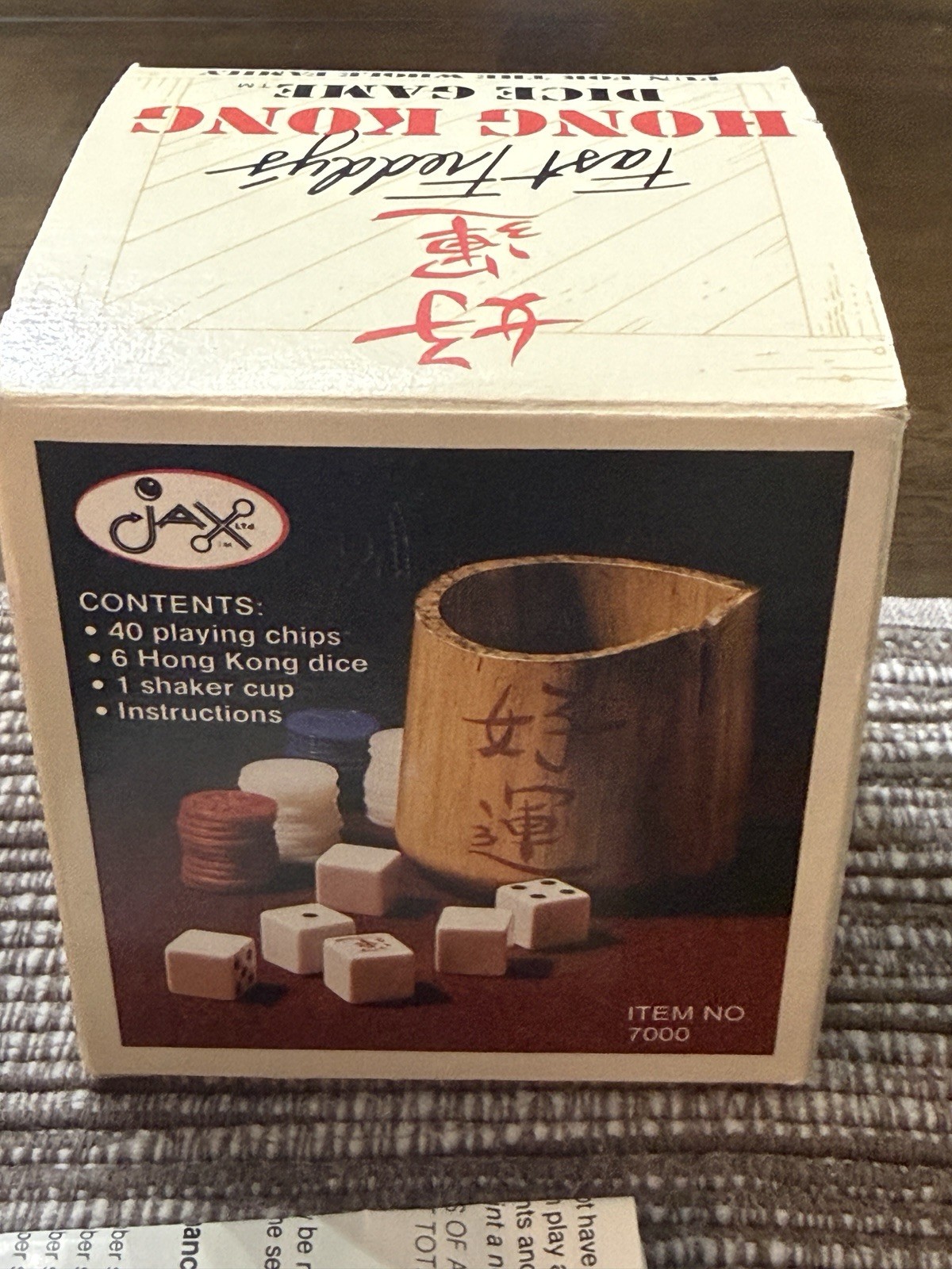 Jax Dice Game Fast Freddy’s Hong Kong 1983 in Original Box Instructions Vintage