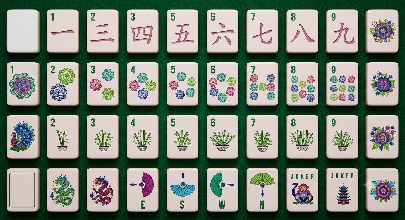 Pink American Mahjong Set•160 1.2”Melamine Tiles •Racks Pushers•Storage Bag•Tote