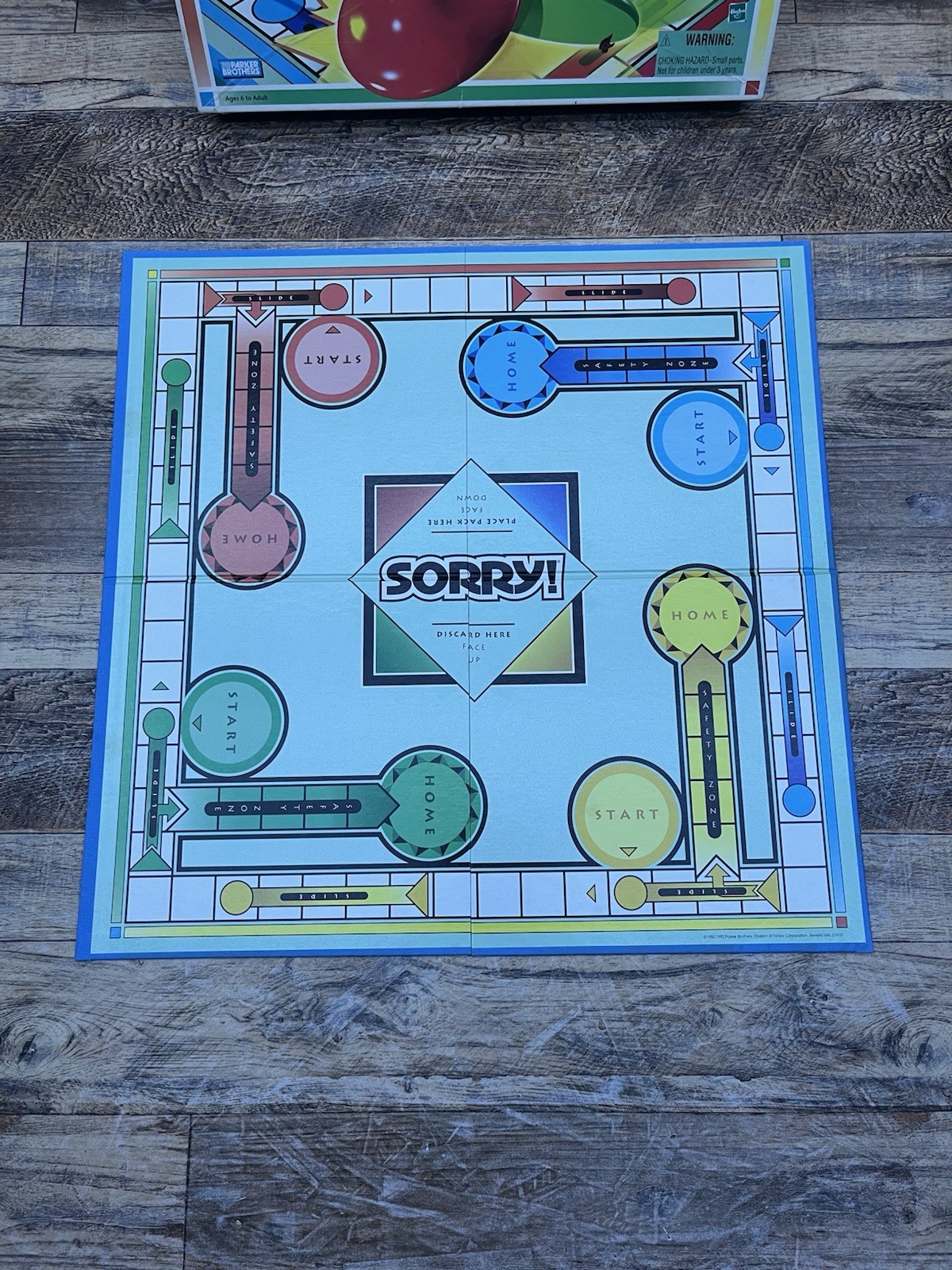 1998 Sorry Parker Brothers 100% COMPLETE Classic Board Game Family Hasbro