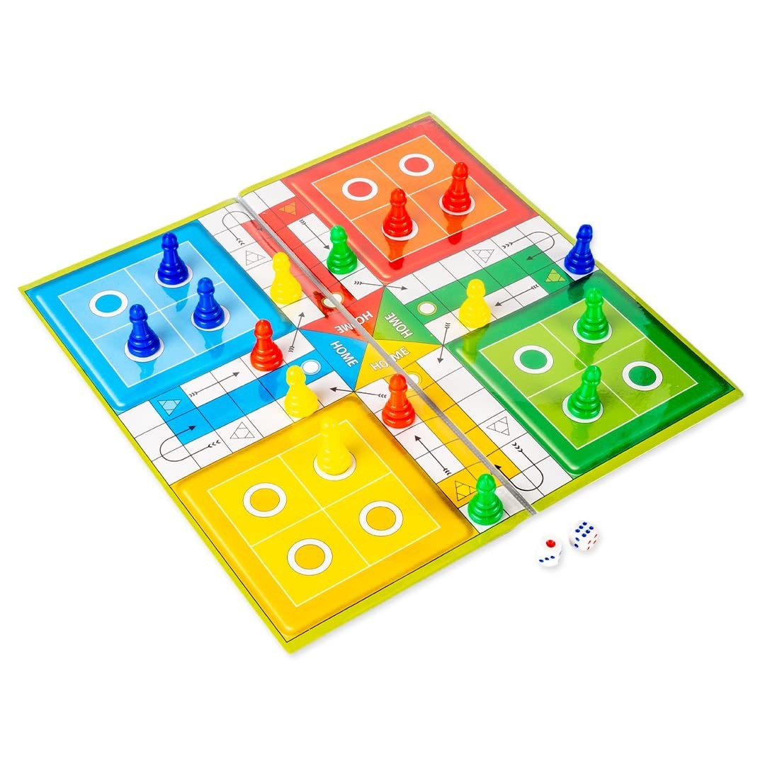 Classic Game set Little Snakes and Ladders with Ludo 2 In 1 Best 4 Kids 25X25 cm