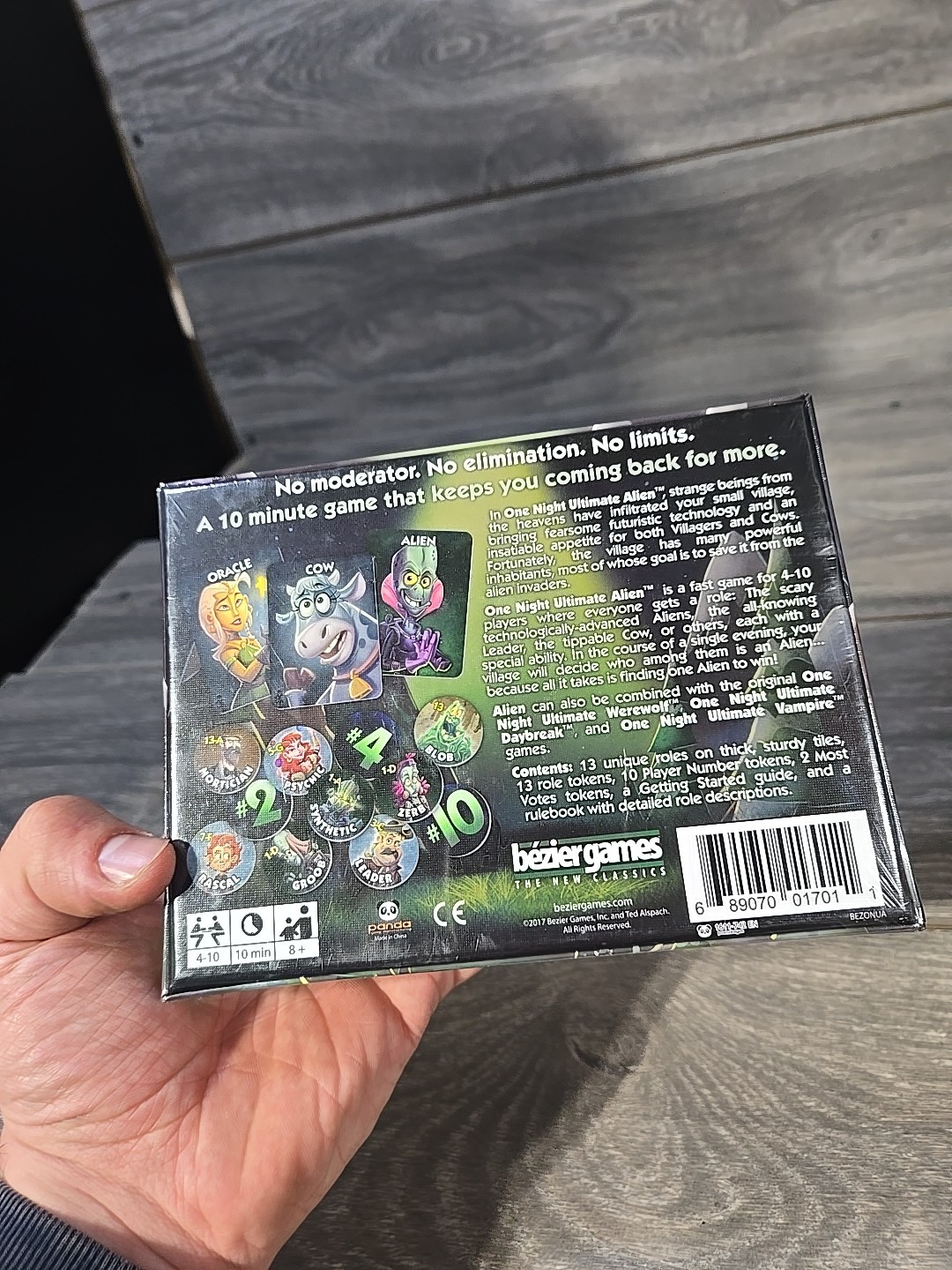 One Night Ultimate Alien Family Party Game Bezier Games **NEW SEALED**