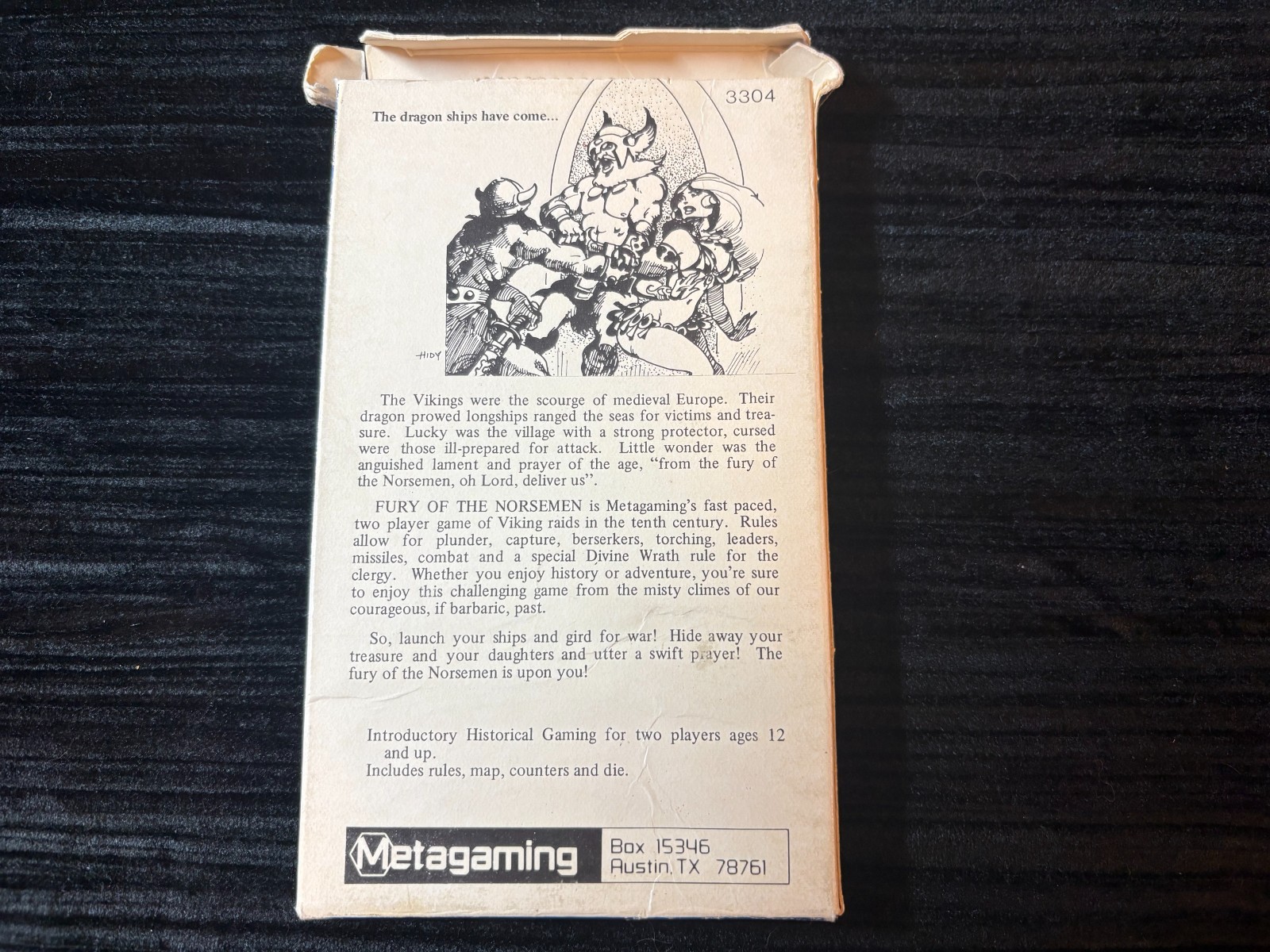 The Fury of the Norsemen Micro History 4 Metagaming 1980 Unpunched No Die