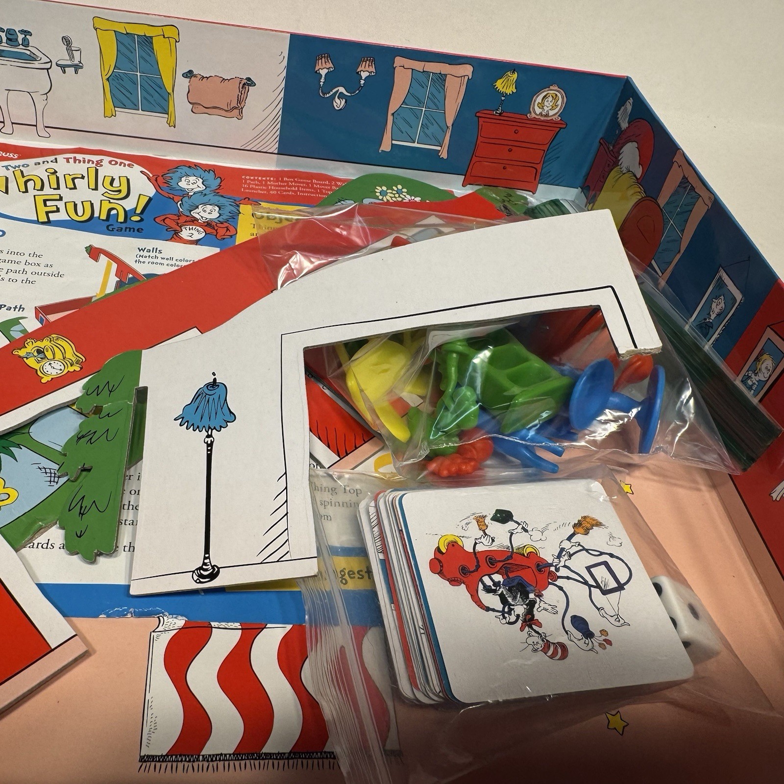 Dr. Seuss Whirly Fun Game Near COMPLETE Wonder Forge 2016 Cat in the Hat Read