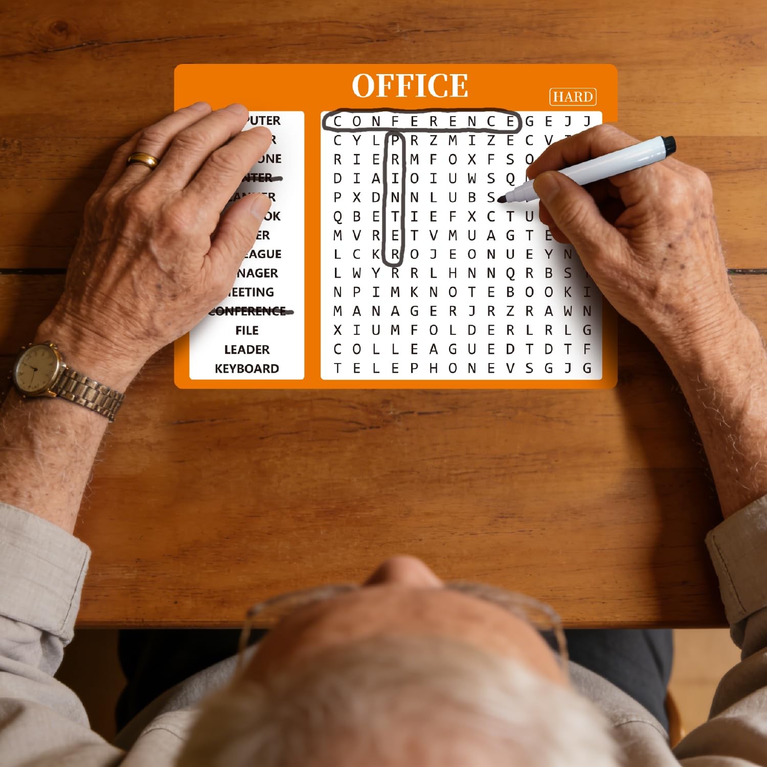 Edumaetrix 2-In-1 Mindful Puzzles Set 24 Crossword And 8 Word Search 1-12