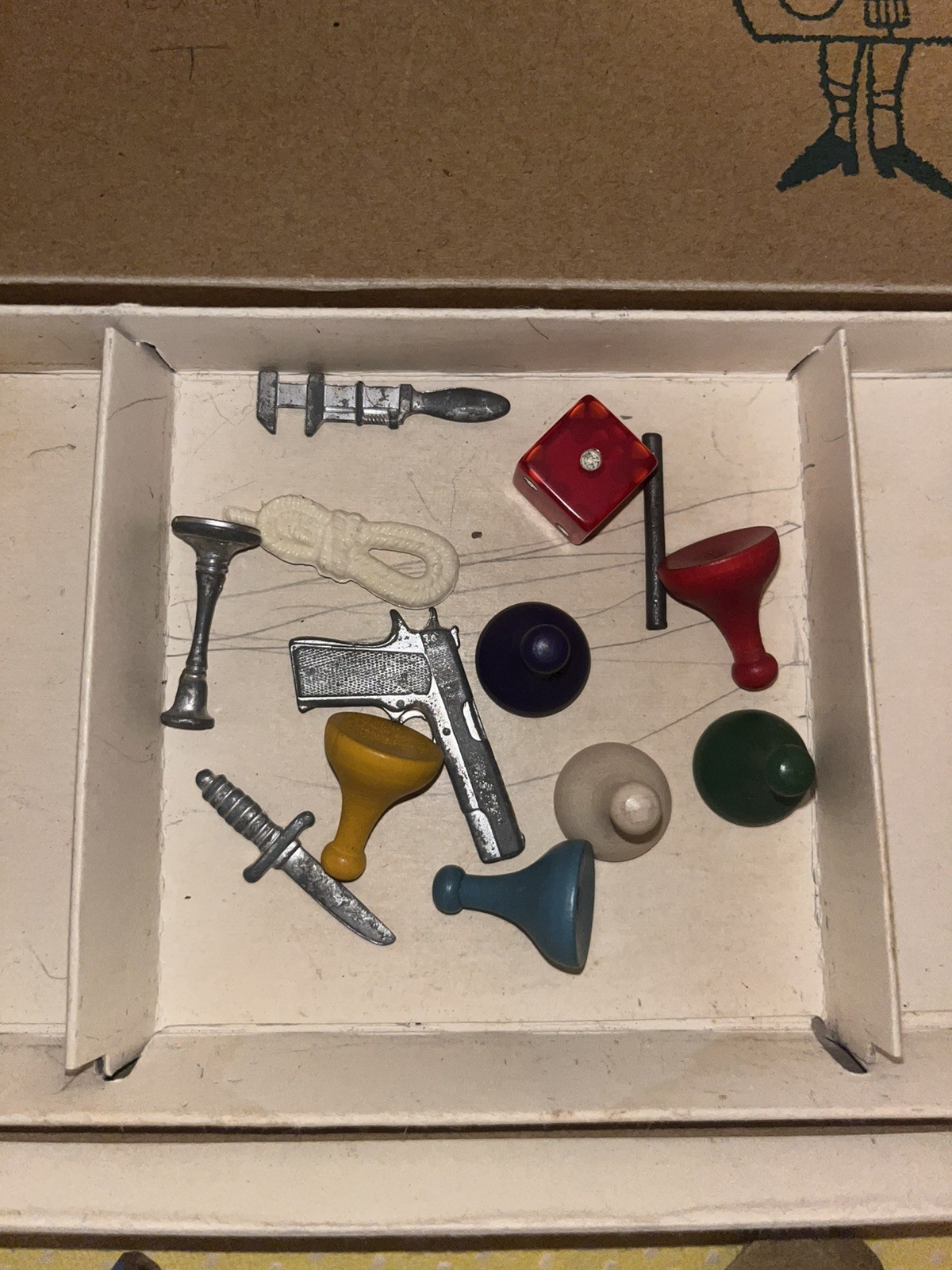 Vintage 1960 Parker Brothers CLUE Mystery Detective Complete Board Game
