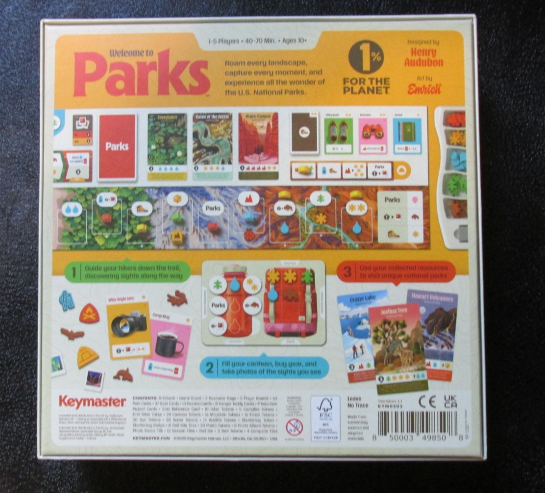 Keymaster Games: Parks 2nd Edition – Board Game – Punched otherwise New