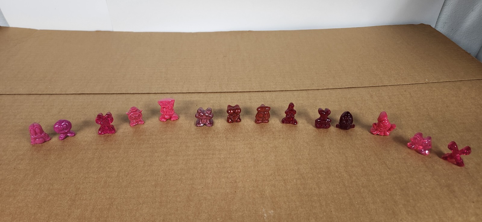 JBF Lot of 14 Red Pink & Magenta Crazy Bones