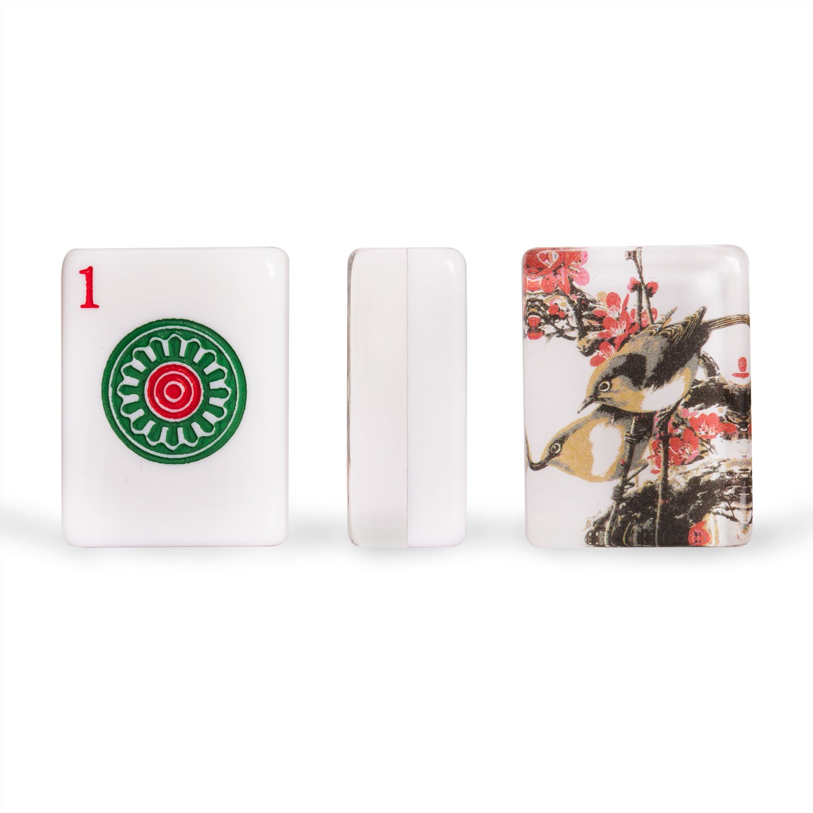 American Mahjong Set, “Little Birdie” with Wooden Case, Racks, Pushers