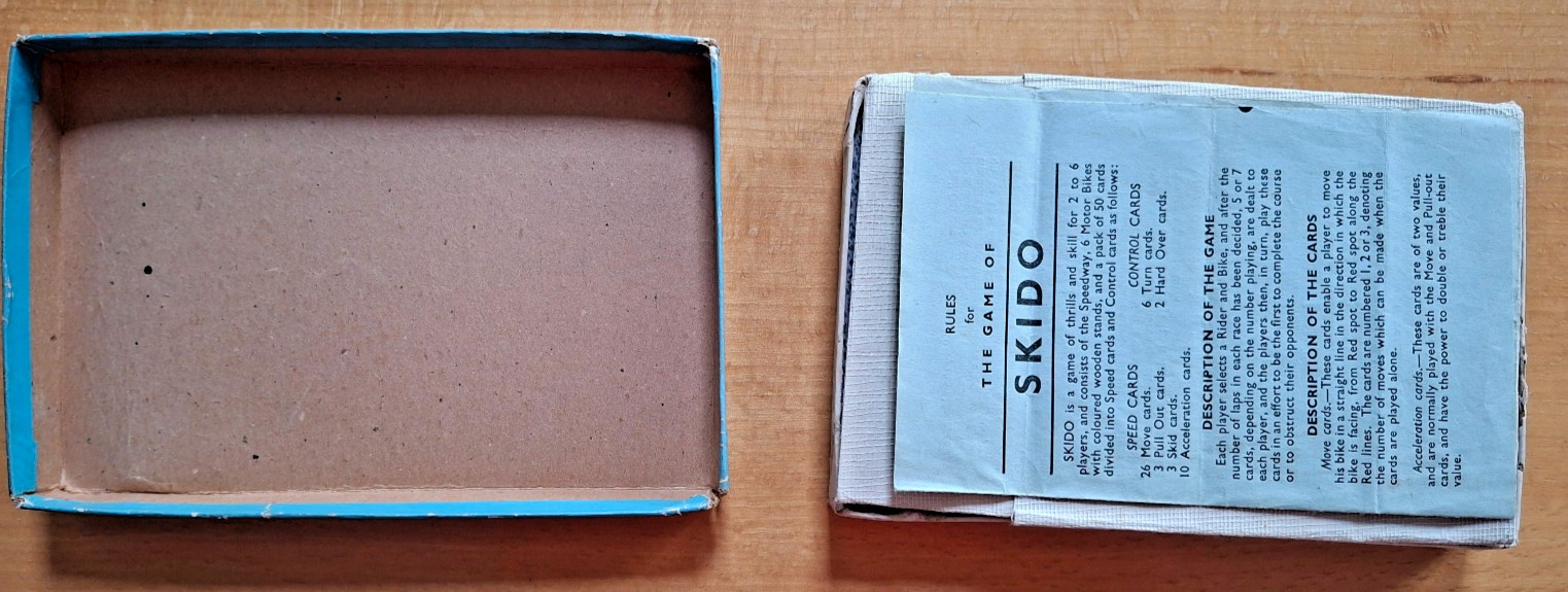 Skid-o / Skido – Pepys Game – First Edition (!?) 1951 or 1952 – Unplayed?