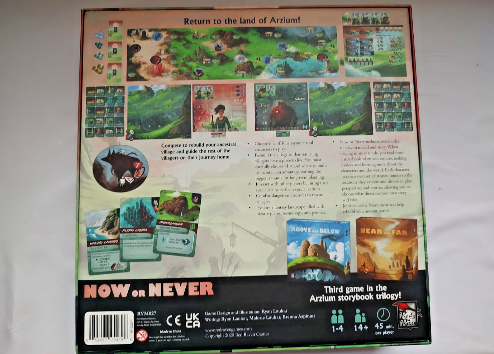 Now or Never | Board Game – Red Raven Games – Ryan Laukat (2020)