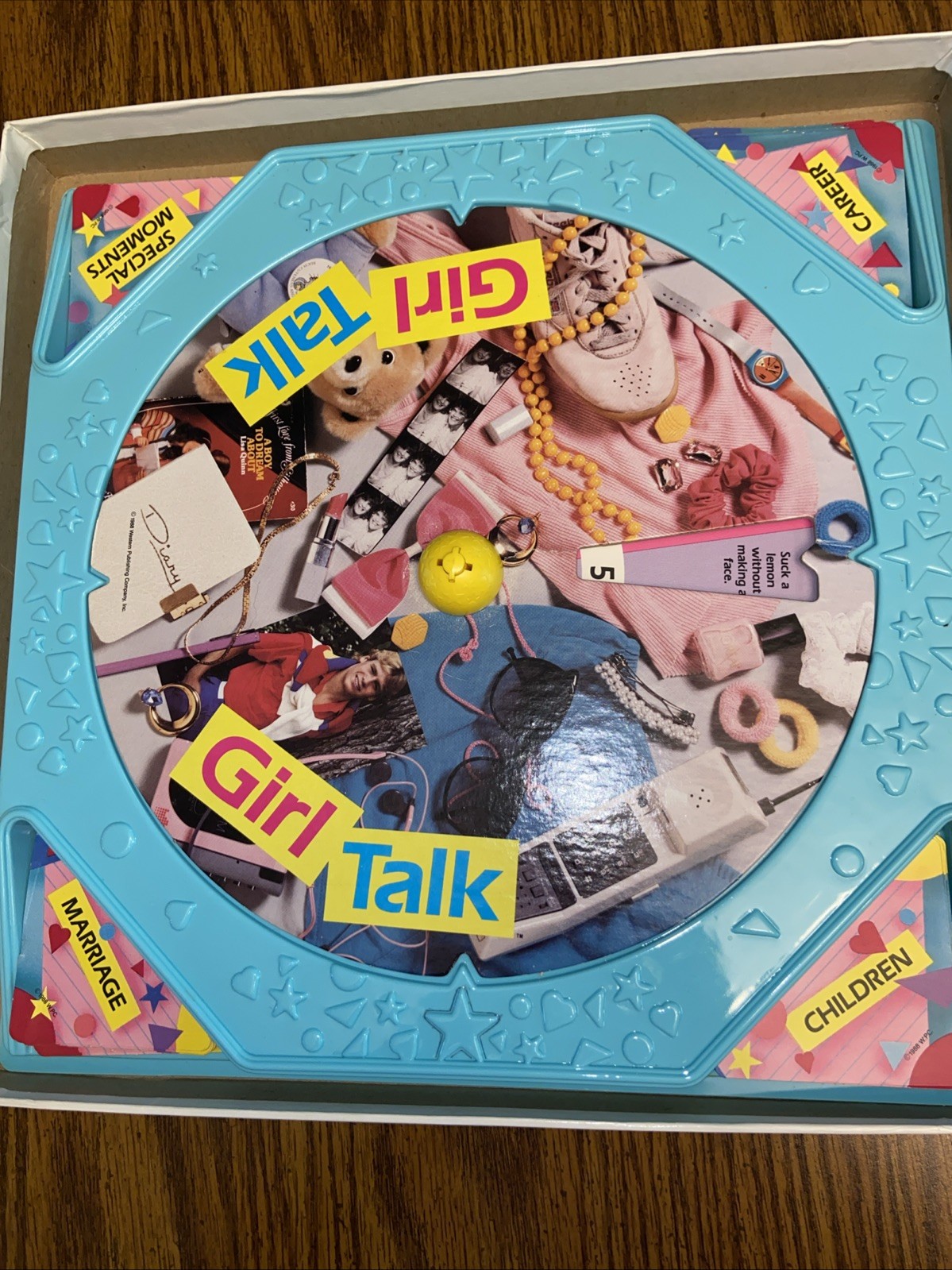 VINTAGE 1988 GIRL TALK BOARD GAME Golden Western Publishing Complete