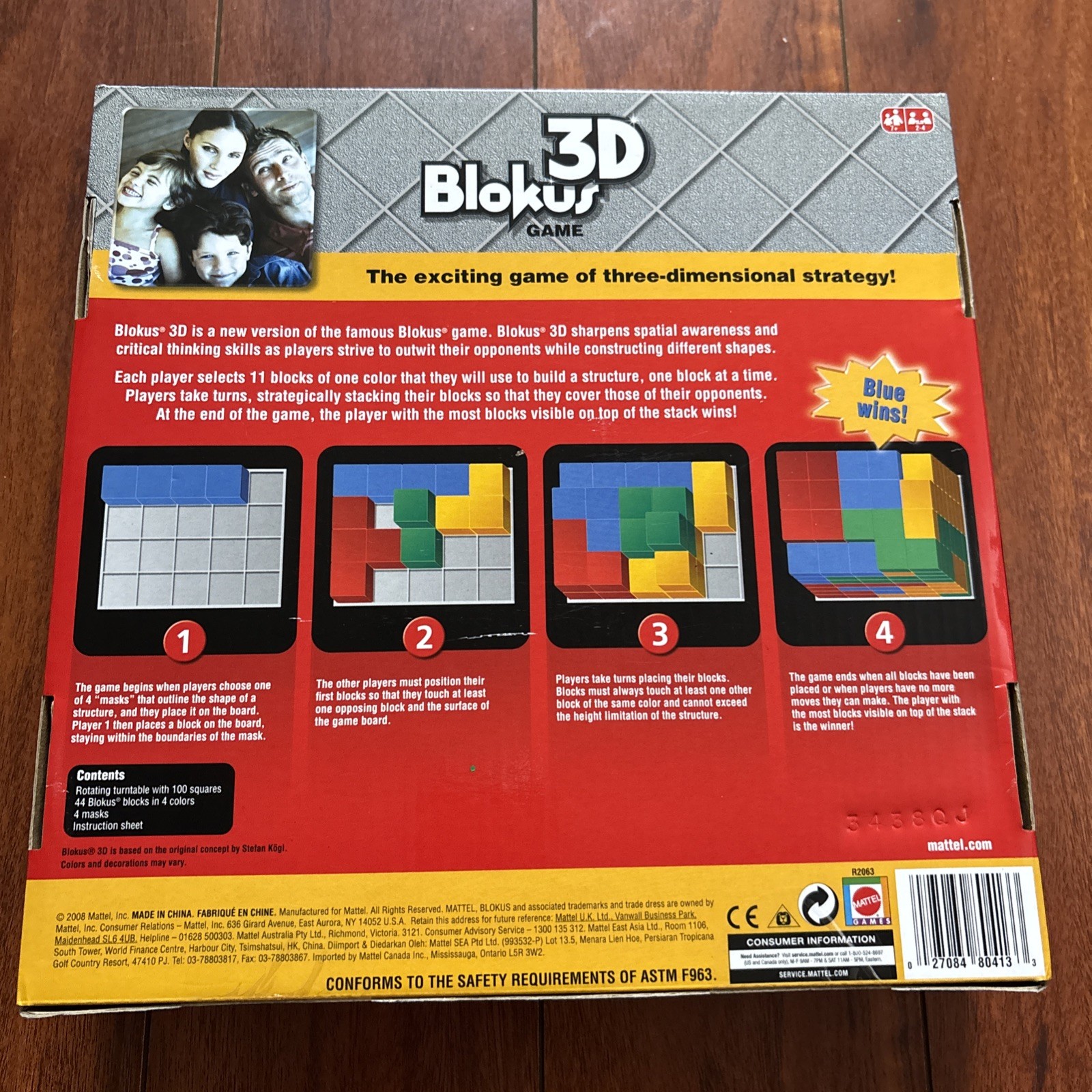 Blokus 3D Block Building Strategy Board Game 2008 Mattel NEW Factory SEALED