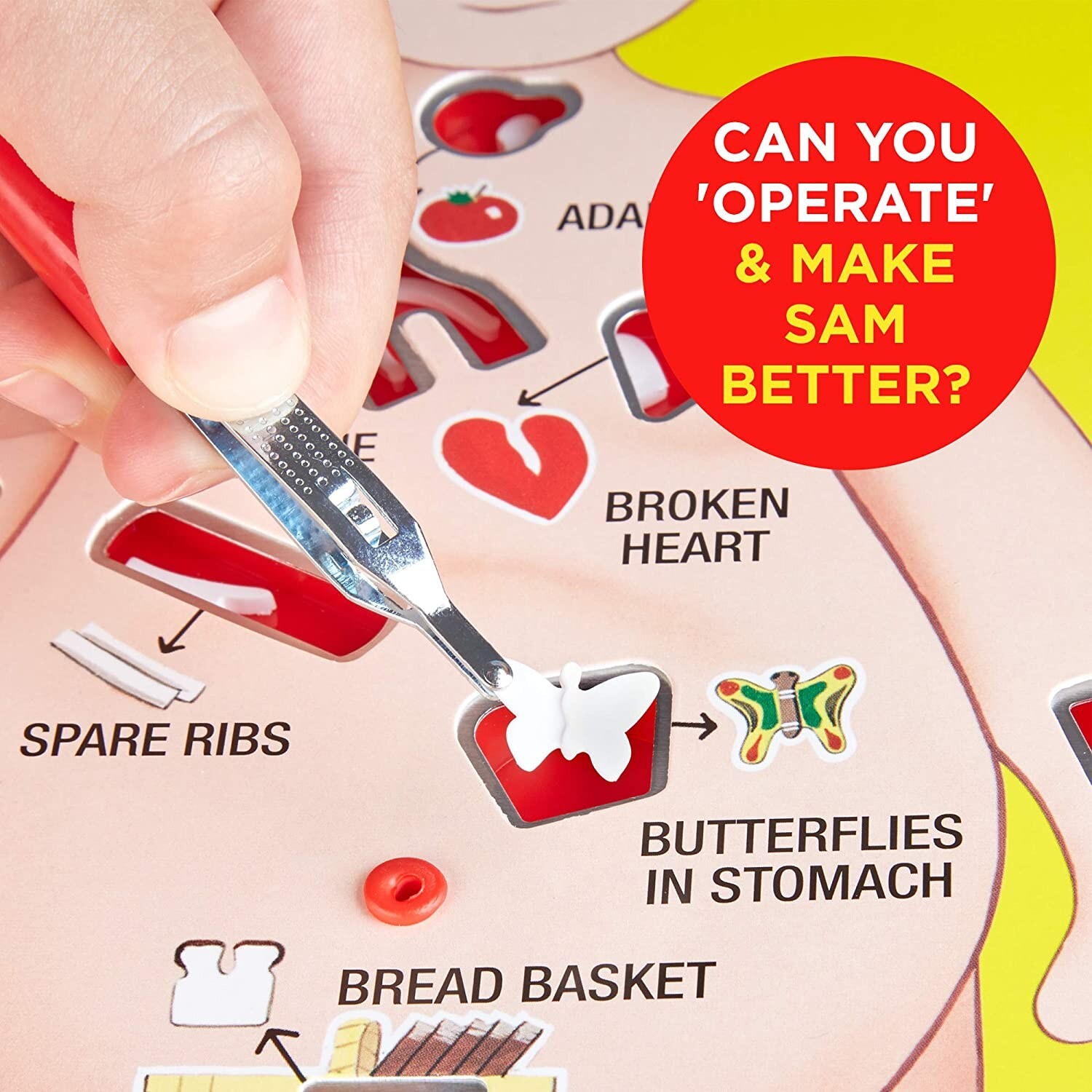 Operation Electronic Board Game With Cards for Kids Skill Game Ages 6 and Up NEW