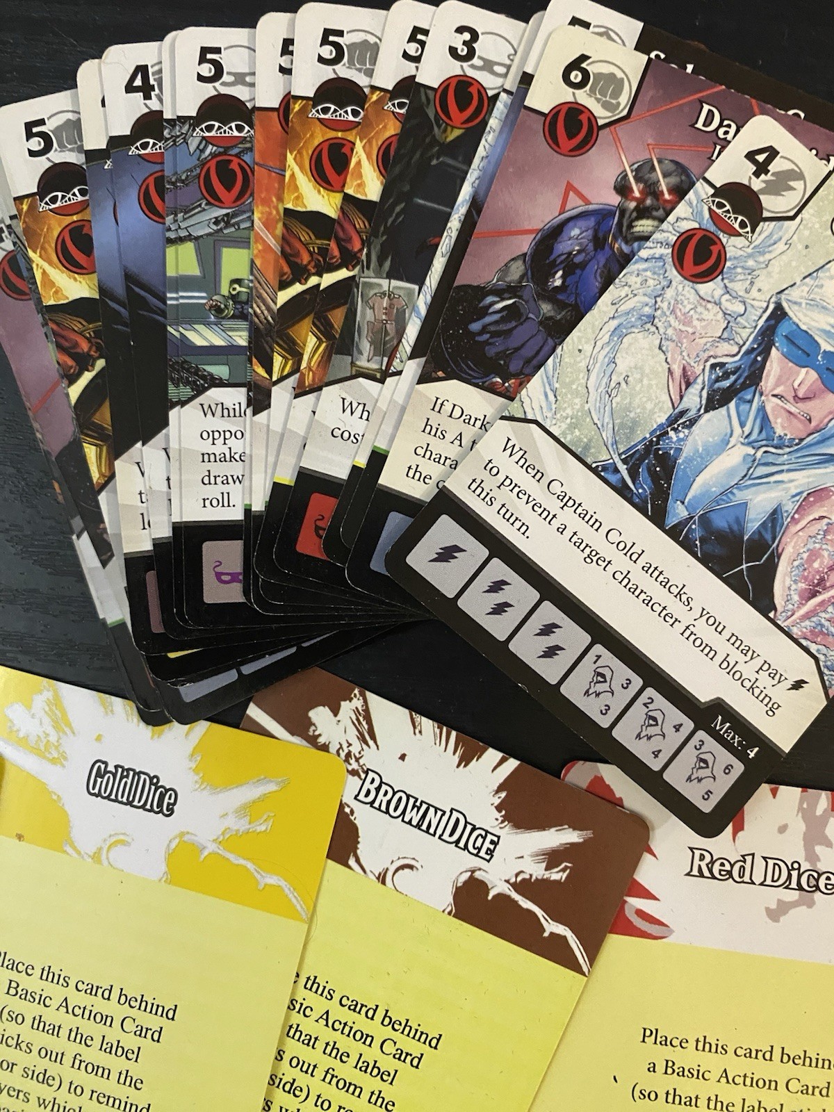 HUGE LOT- DC Dice Masters: Justice League- Wiz kids-Store Counter Box-Cards
