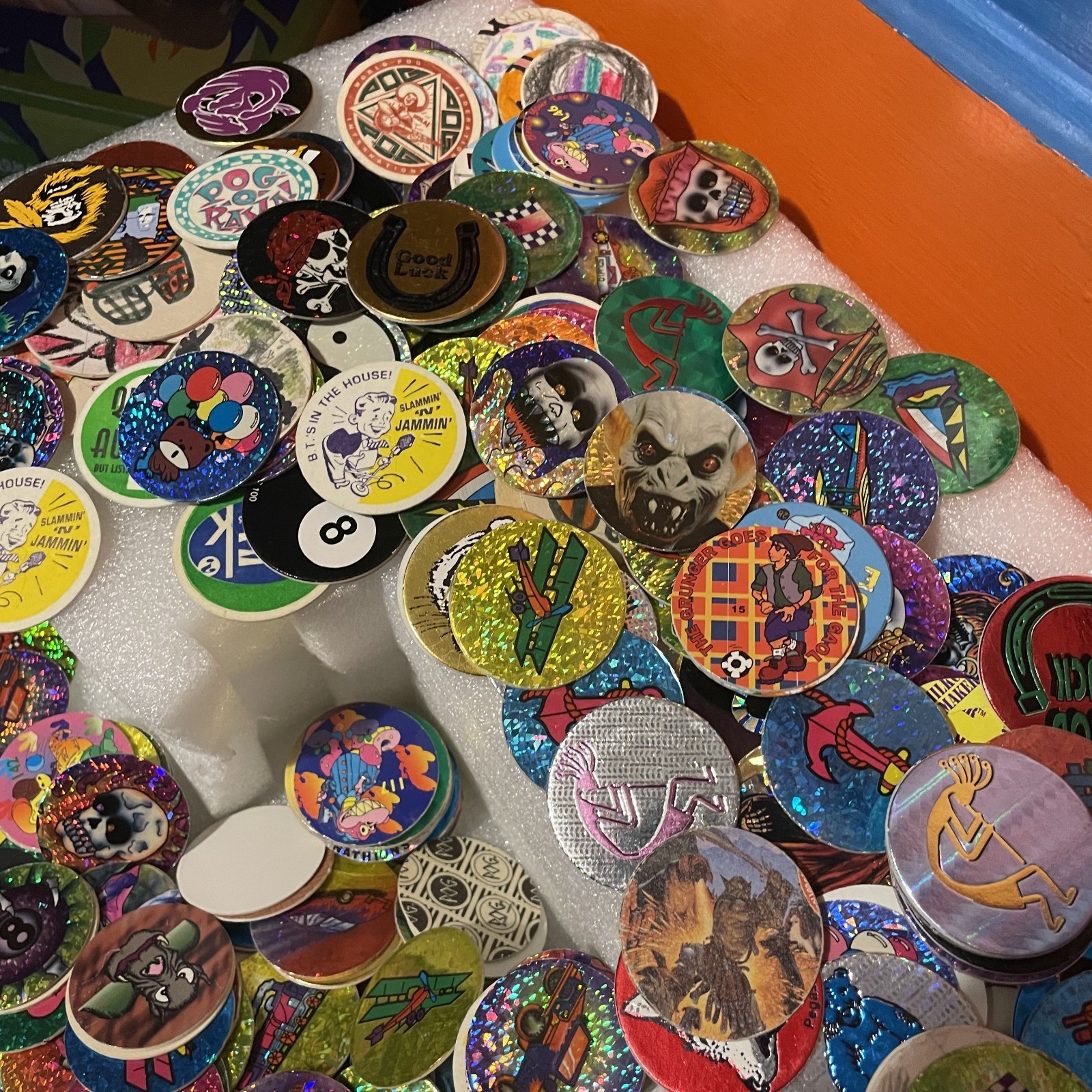 Rare lot of POG Slammers! 550+ POGs – Excellent Variety Of Milk Caps 90’s Fidget