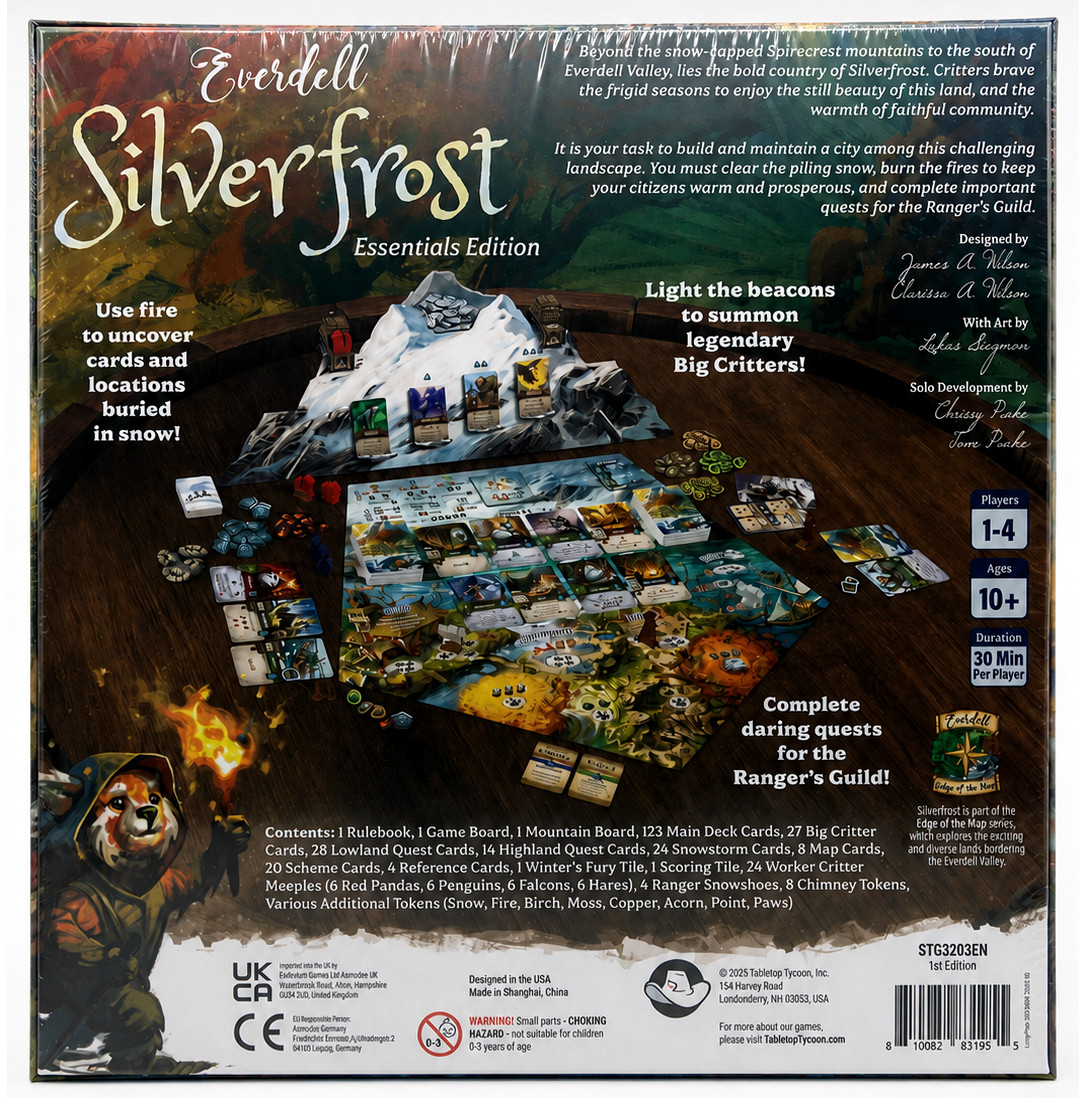 Everdell Silverfrost Essentials Edition Strategy Board Game 1-4 Players New
