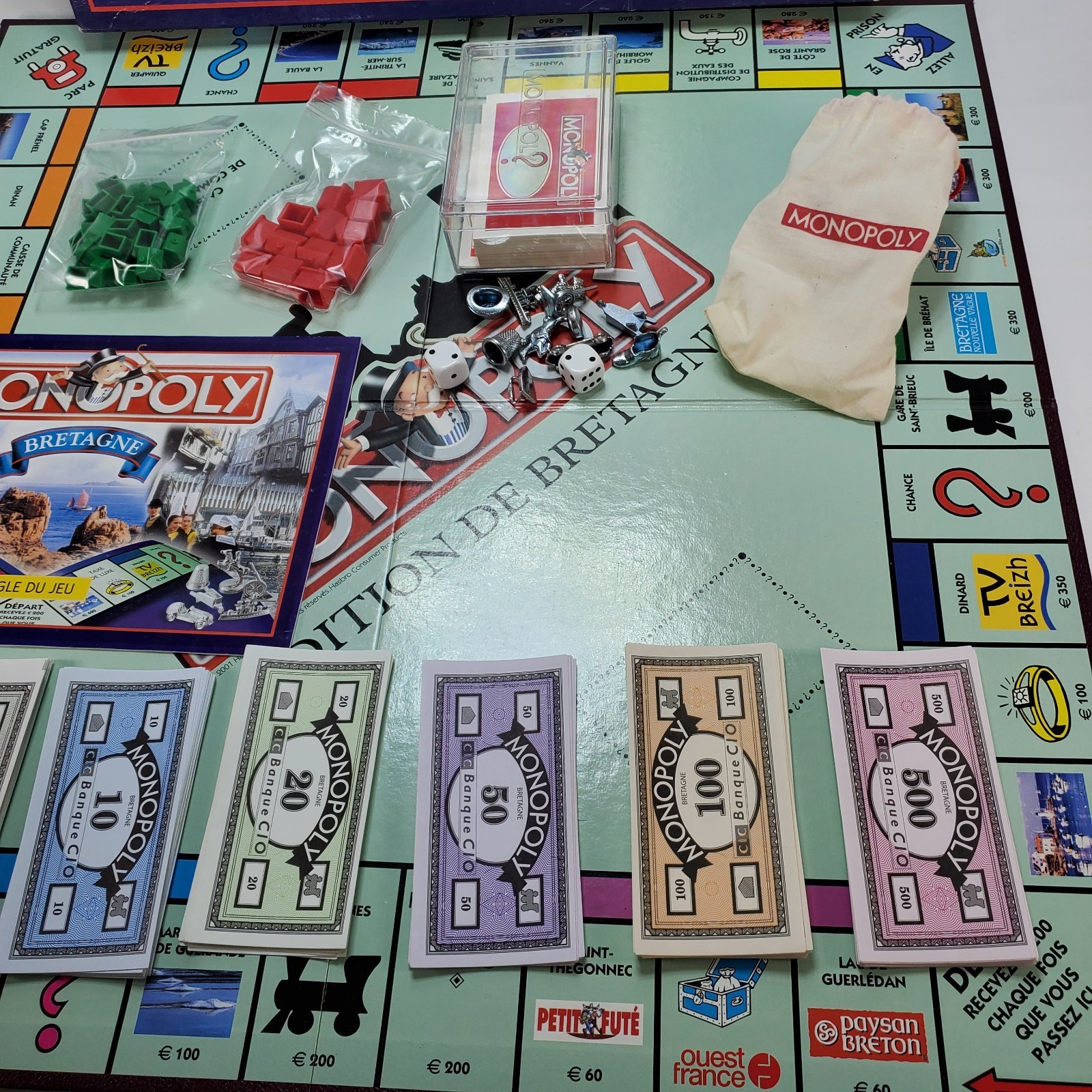 MONOPOLY BRETAGNE Edition France French International Complete Winning Moves