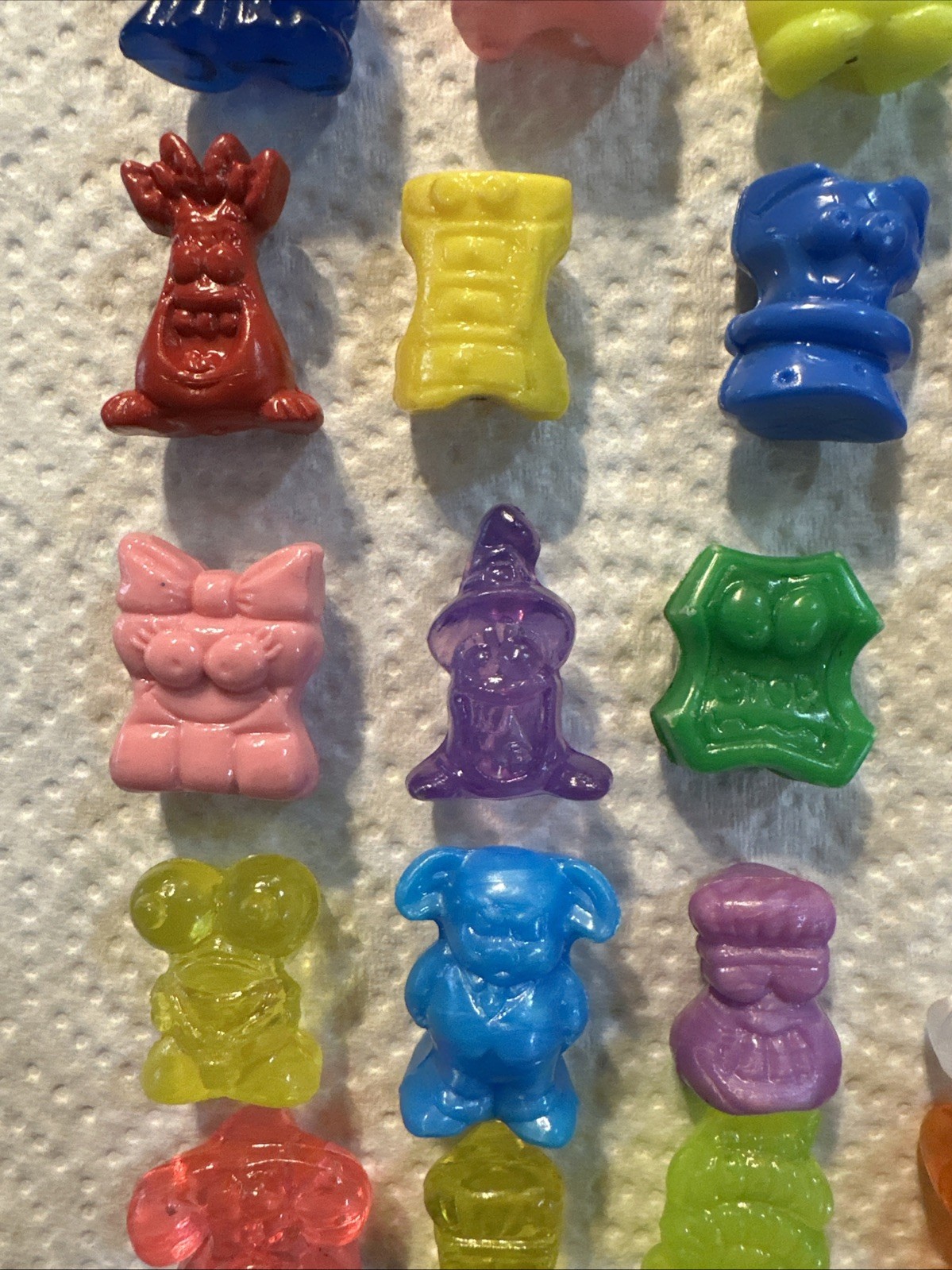 Vintage Gogo’s Crazy Bones Huge Mixed Lot Figures Gogo Toys Go Go Rare Glitter