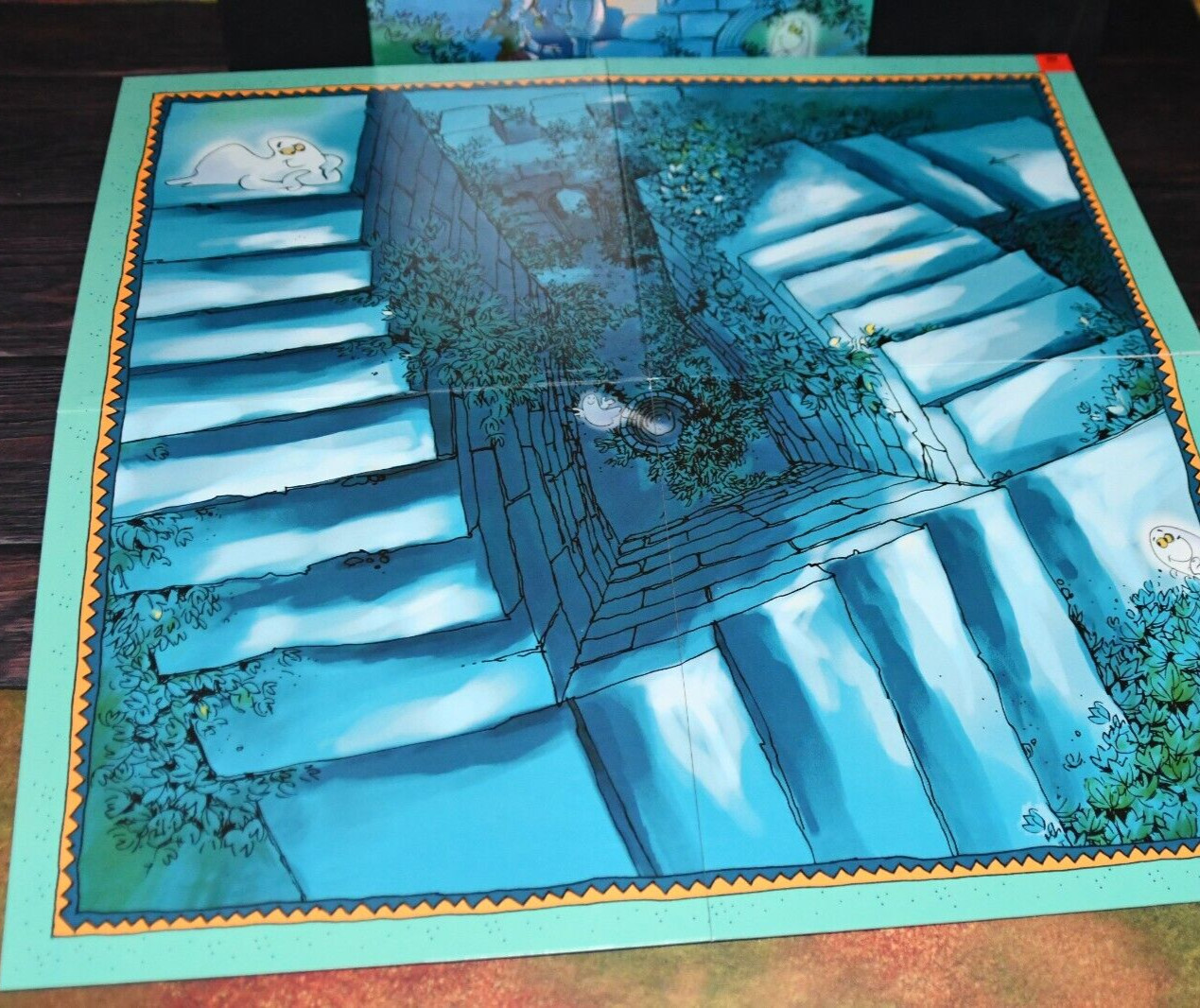 Spooky Stairs Board Game Drei Magier Spiele OOP Childrens Classic *(Note)