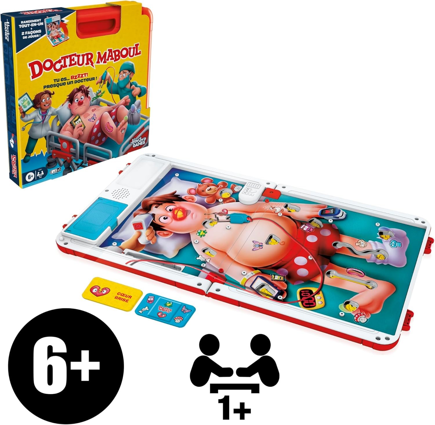 Dr. Maboul, Elektronisches Brettspiel mit All-in-One-Tragetasche, 2 Spielmöglich