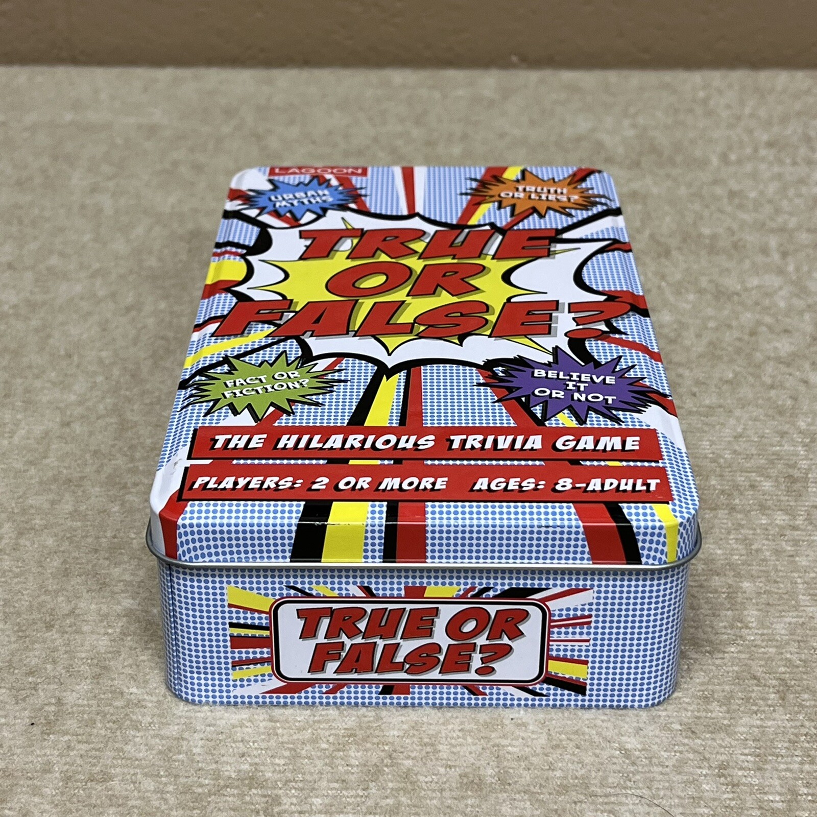 True or False Hilarious Trivia Game By Lagoon Group Imperfect Box Sealed Cards