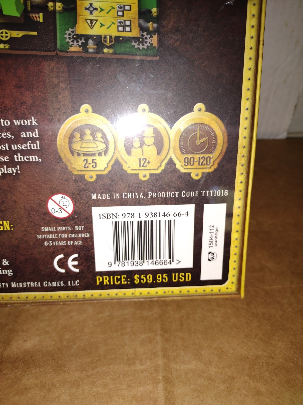 Steam Works Board Game by Alex Churchill Tasty Minstrel Games Brand New & Sealed