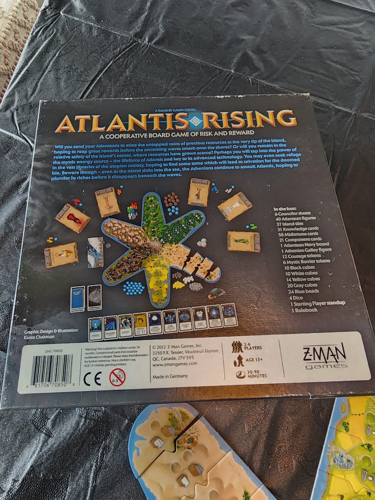 Atlantis Rising Board Game Z-Man Games EXCELLENT CONDITION FREE SHIPPING